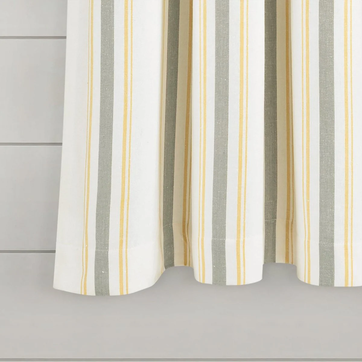 Farmhouse Stripe Yarn Dyed Recycled Cotton Blend Window Curtain Panel Set - Image 50
