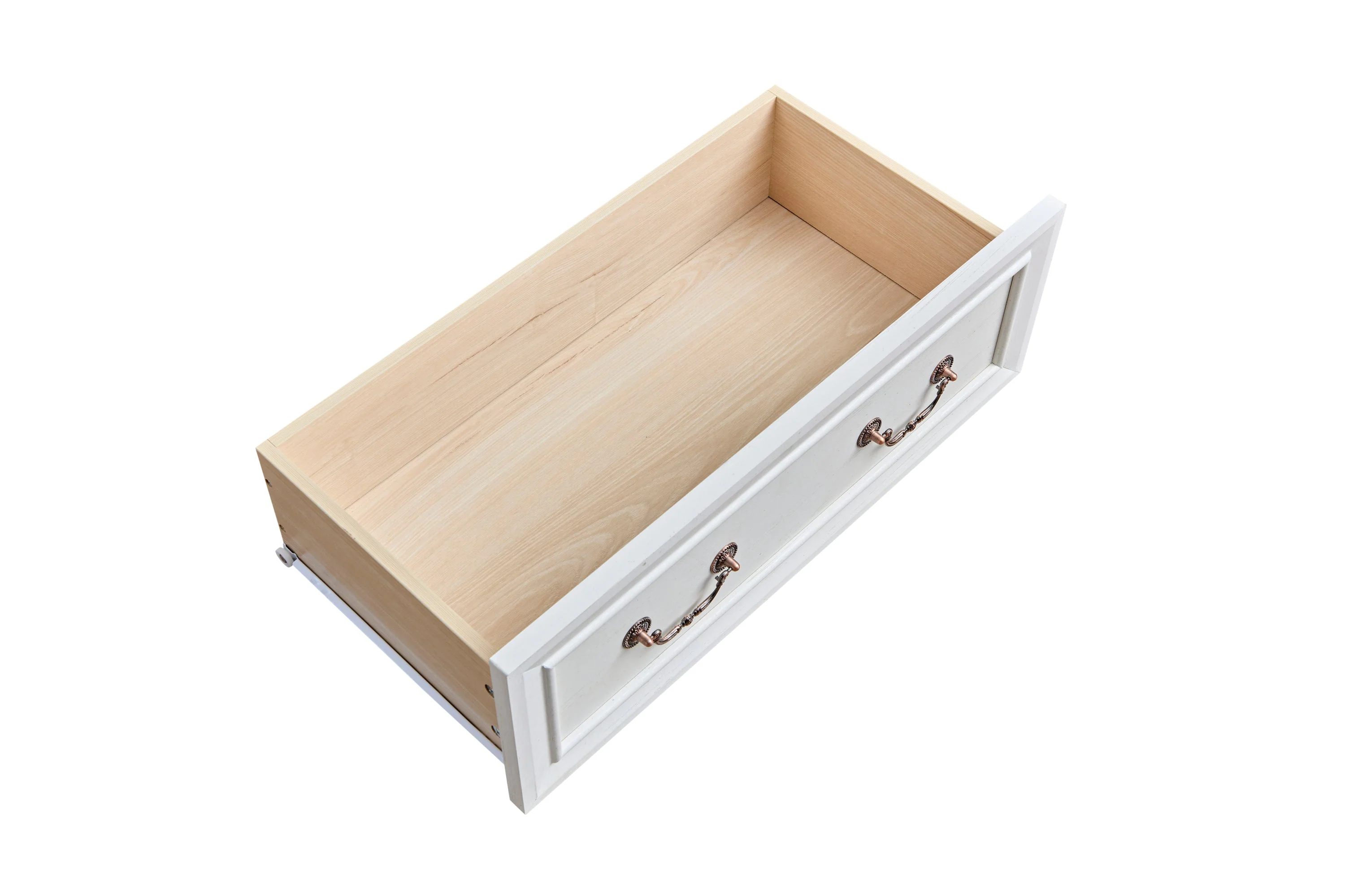 Farmhouse Style 6 Drawer Dresser Chest with Base Wooden Rustic Chest - Image 10