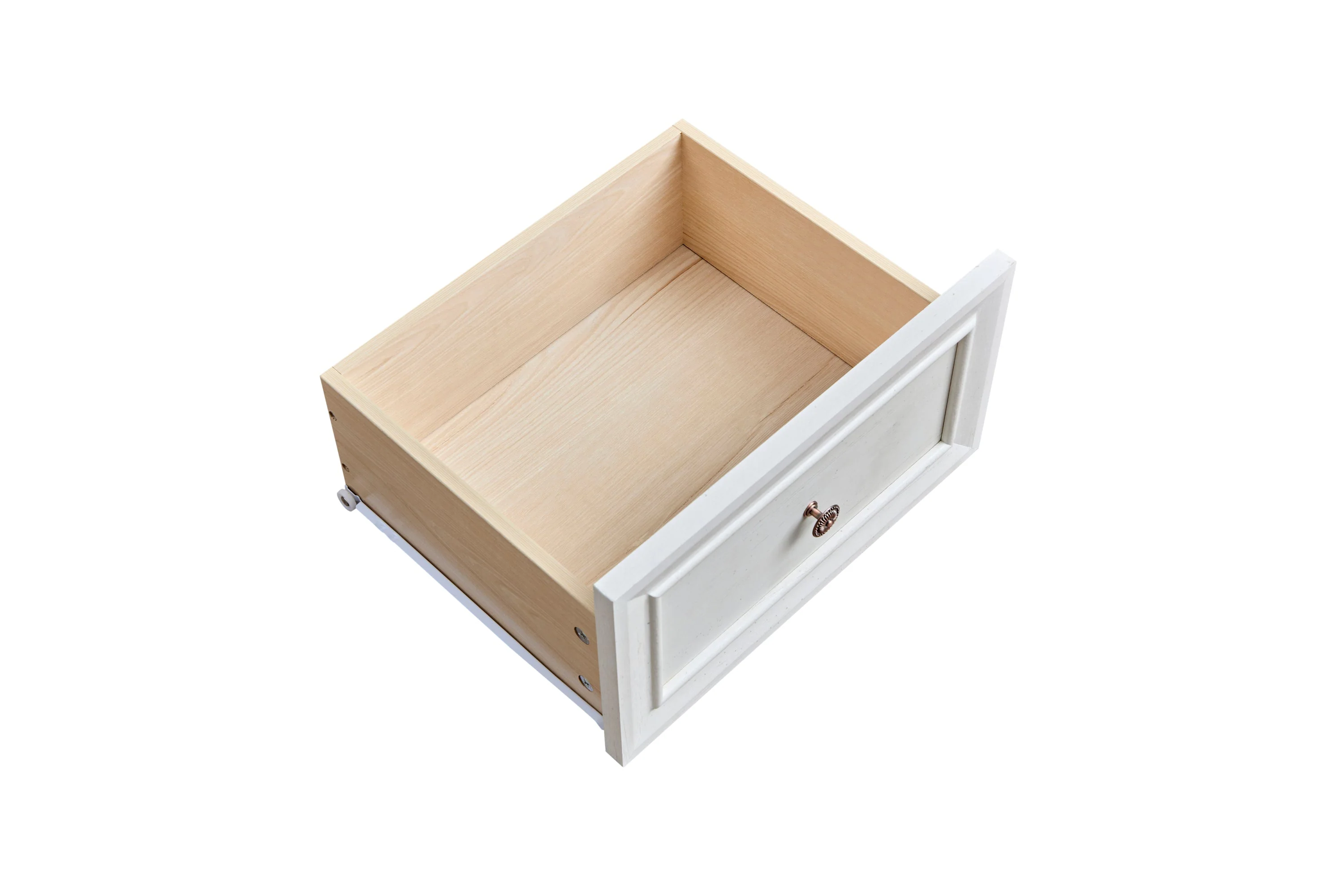 Farmhouse Style 6 Drawer Dresser Chest with Base Wooden Rustic Chest - Image 9