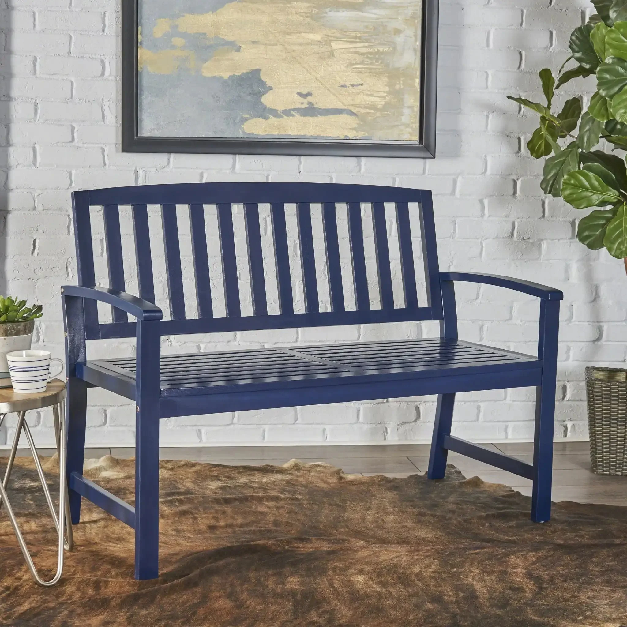 Farmhouse Style Loja Bench Indoor / Outdoor - Image 13