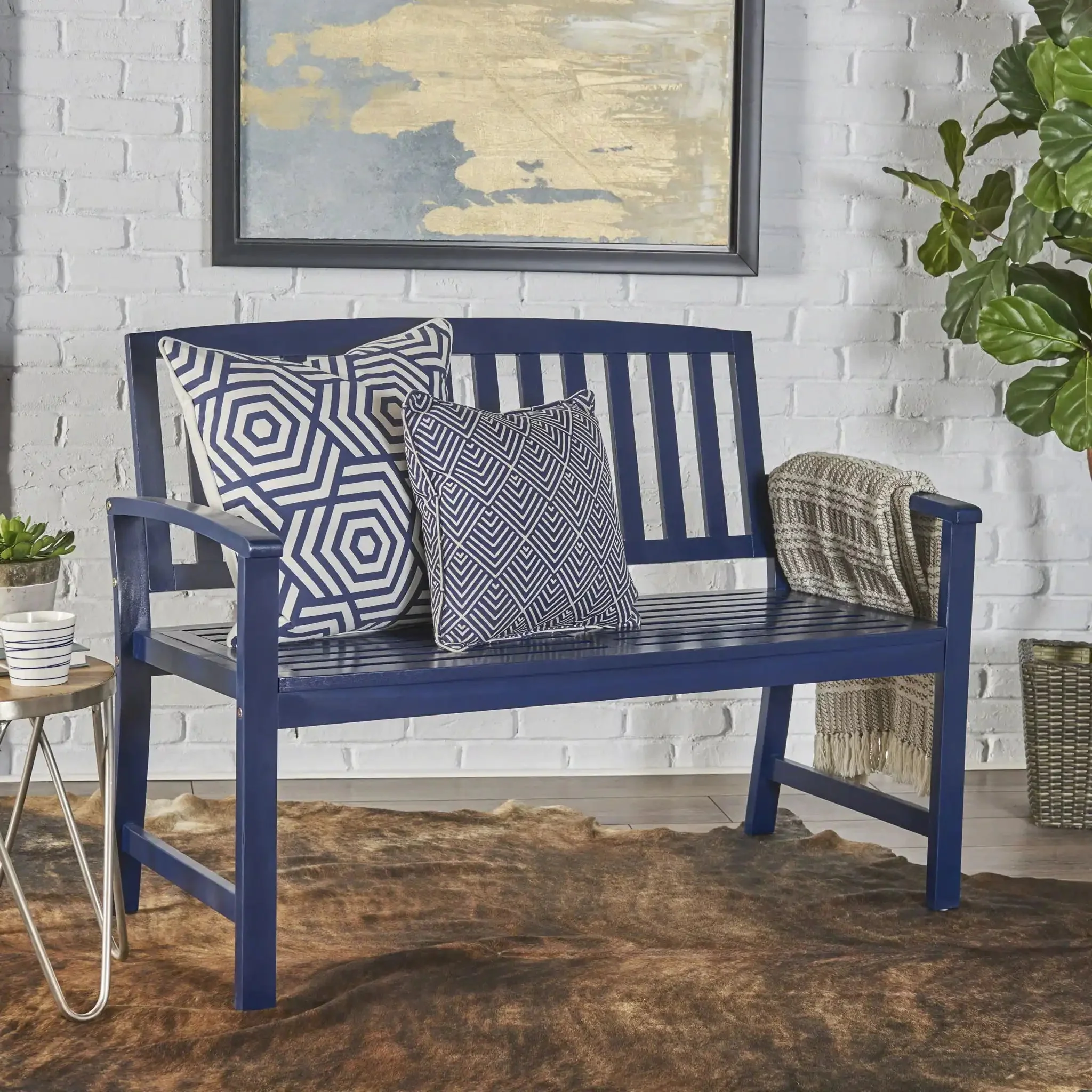 Farmhouse Style Loja Bench Indoor / Outdoor - Image 16