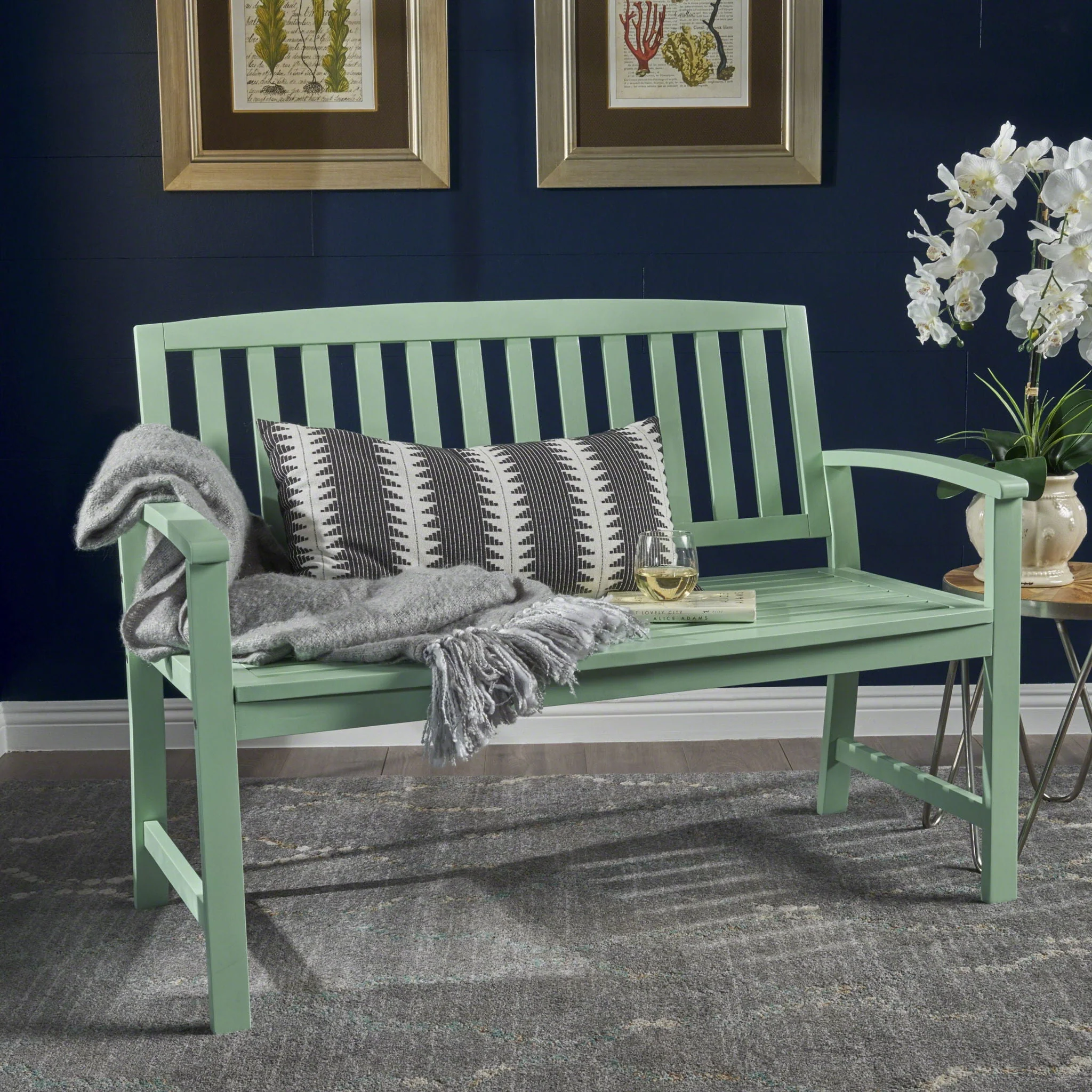 Farmhouse Style Loja Bench Indoor / Outdoor - Image 5