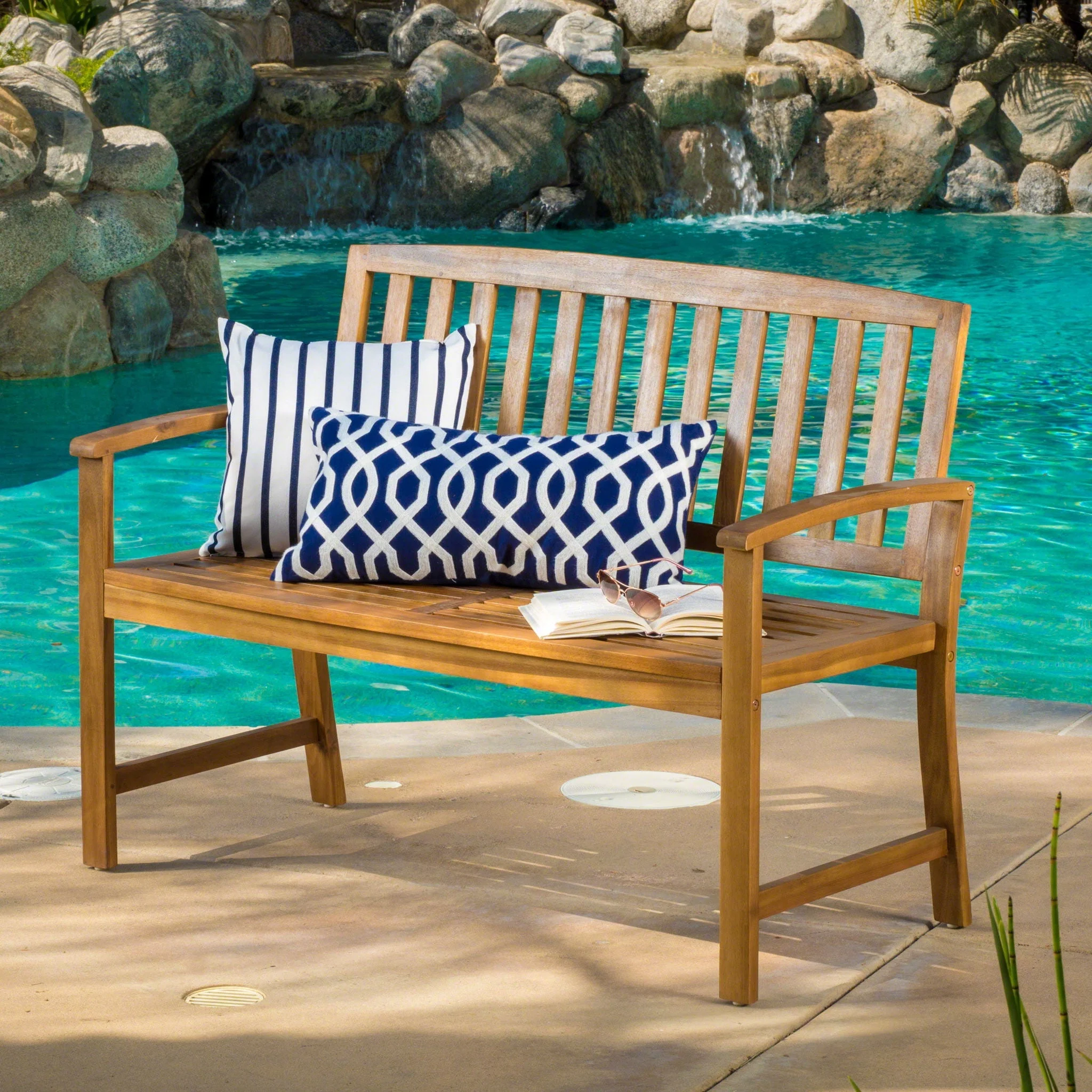 Farmhouse Style Loja Bench Indoor / Outdoor - Image 9