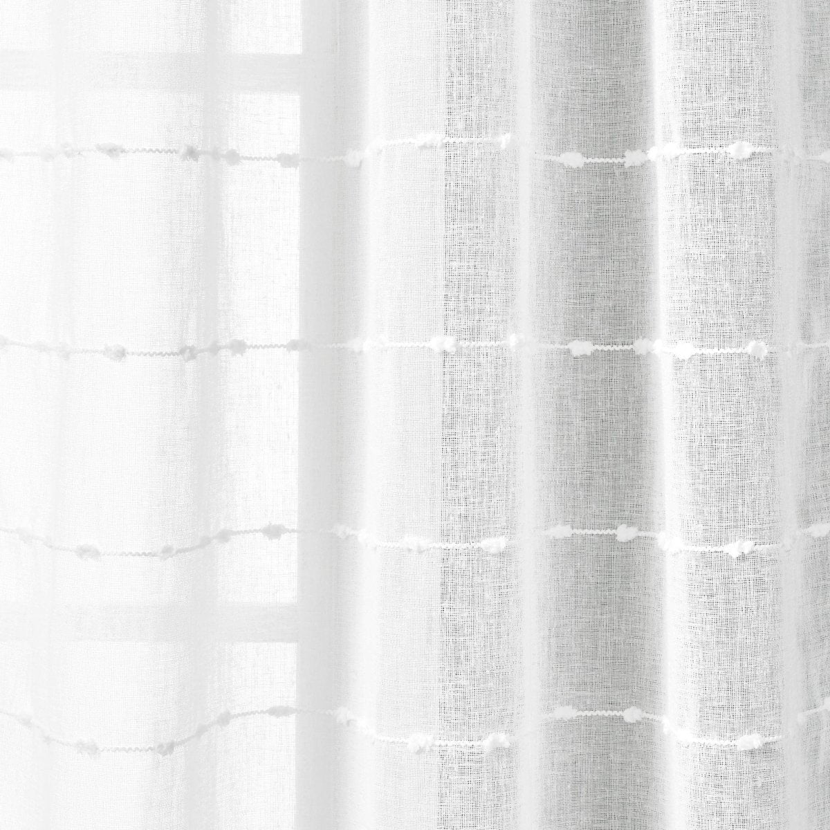 Farmhouse Textured Grommet Sheer Indoor/Outdoor Window Curtain - Image 3