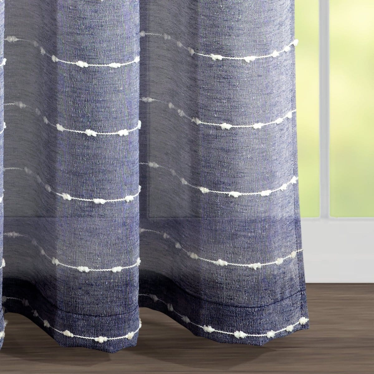 Farmhouse Textured Grommet Sheer Ultra Wide Window Curtain Panel - Image 12
