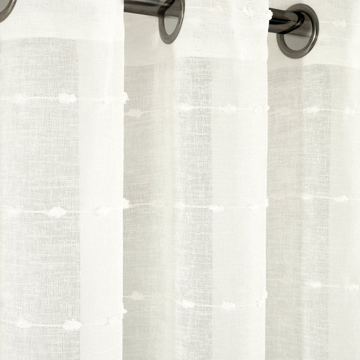 Farmhouse Textured Grommet Sheer Ultra Wide Window Curtain Panel - Image 15