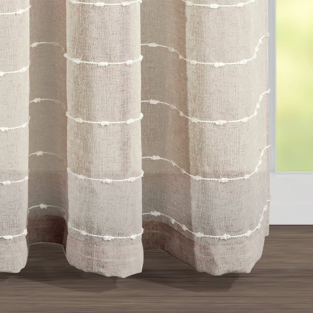 Farmhouse Textured Grommet Sheer Ultra Wide Window Curtain Panel - Image 22