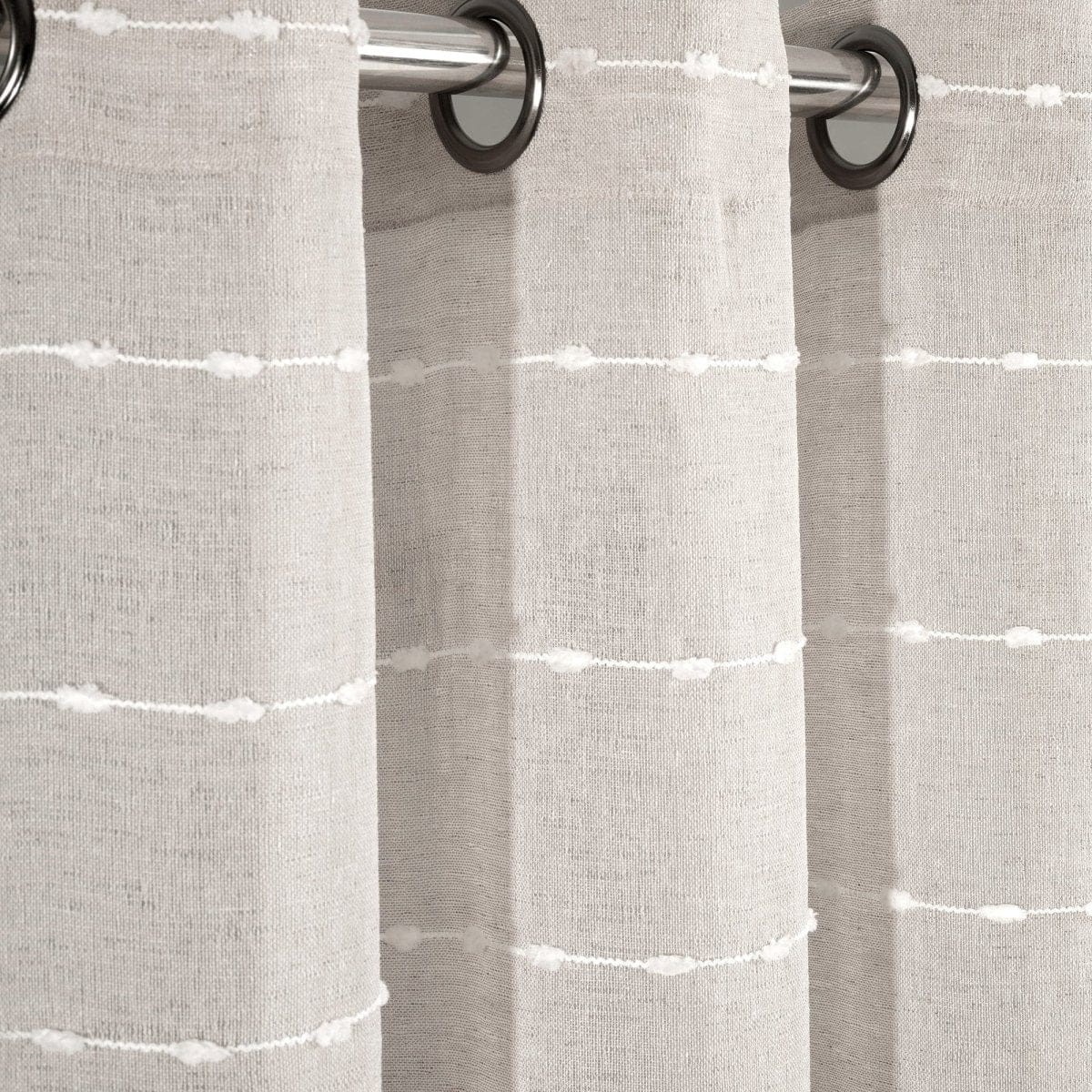 Farmhouse Textured Grommet Sheer Ultra Wide Window Curtain Panel - Image 6