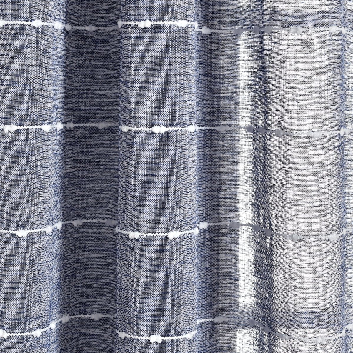 Farmhouse Textured Grommet Sheer Window Curtain Panel Set - Image 30