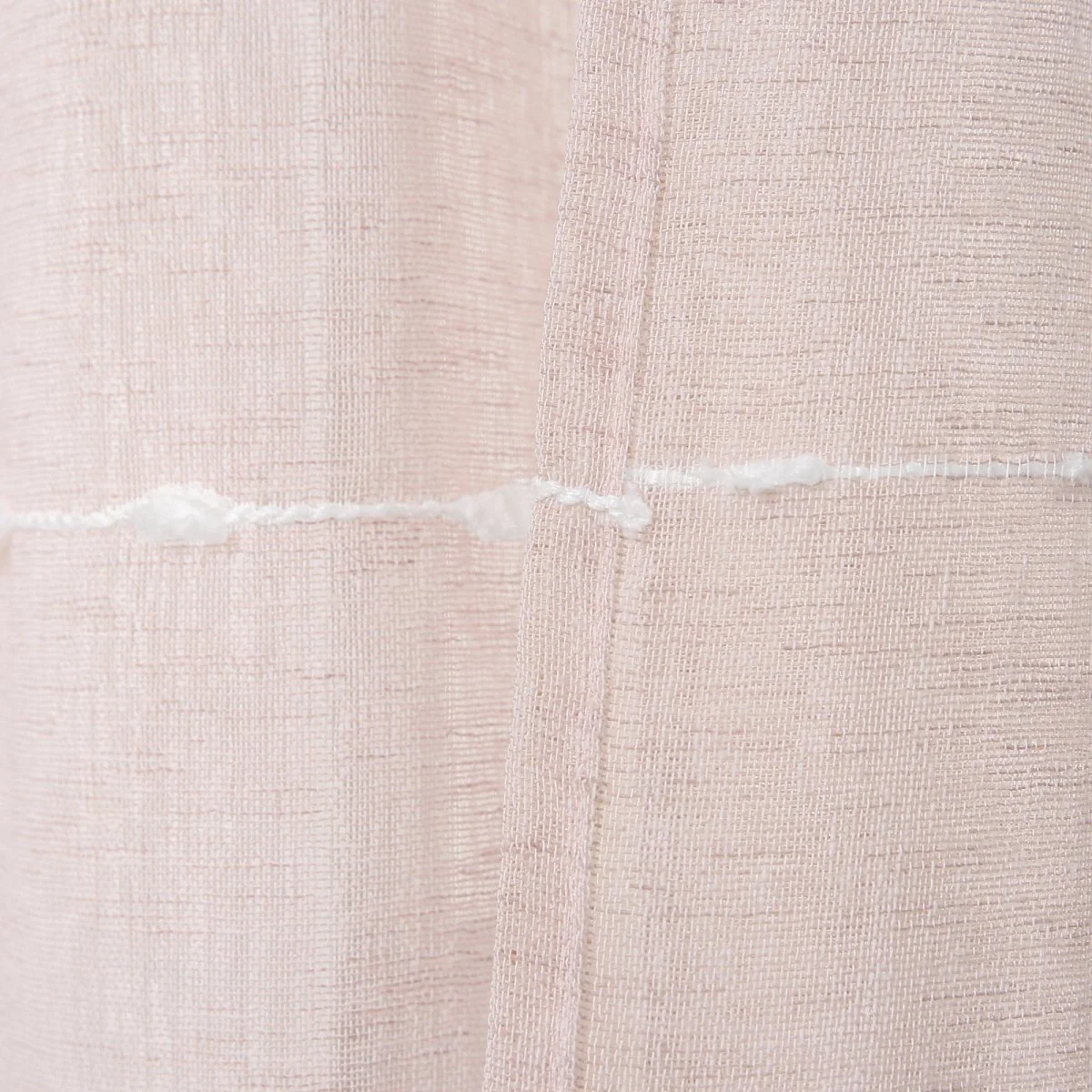 Farmhouse Textured Grommet Sheer Window Curtain Panel Set - Image 43