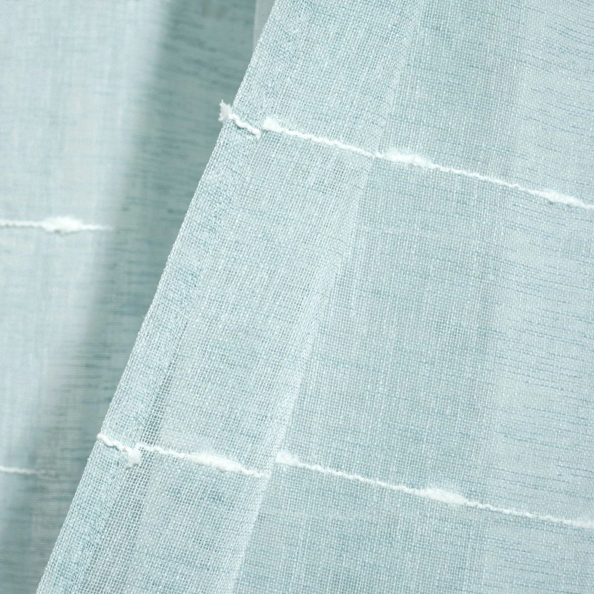 Farmhouse Textured Grommet Sheer Window Curtain Panel Set - Image 50