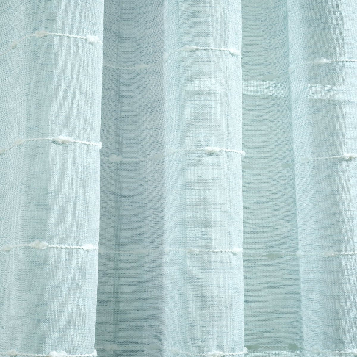 Farmhouse Textured Grommet Sheer Window Curtain Panel Set - Image 51