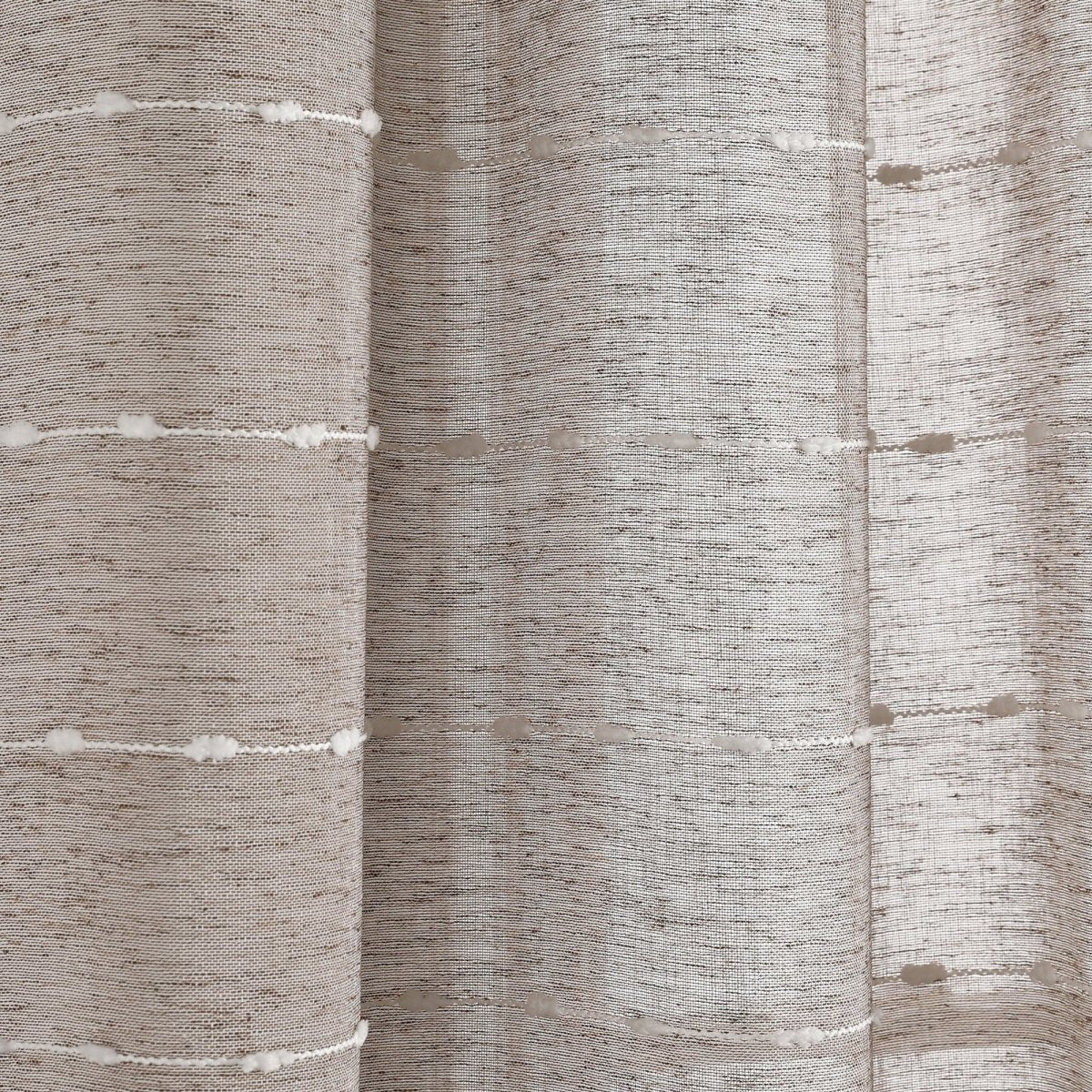 Farmhouse Textured Grommet Sheer Window Curtain Panel Set - Image 55