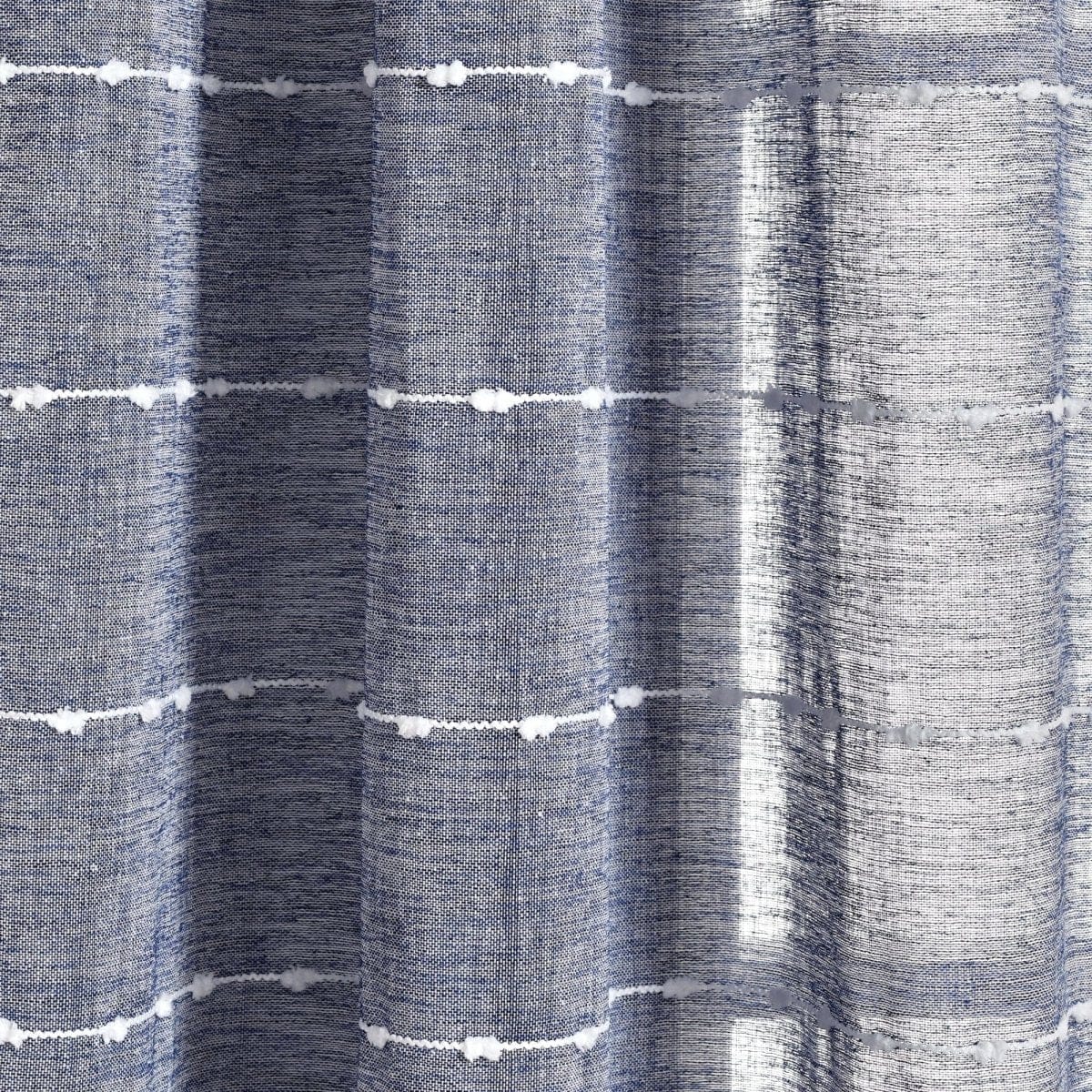 Farmhouse Textured Sheer Back Tab Rod Pocket Window Curtain Panel Set - Image 15