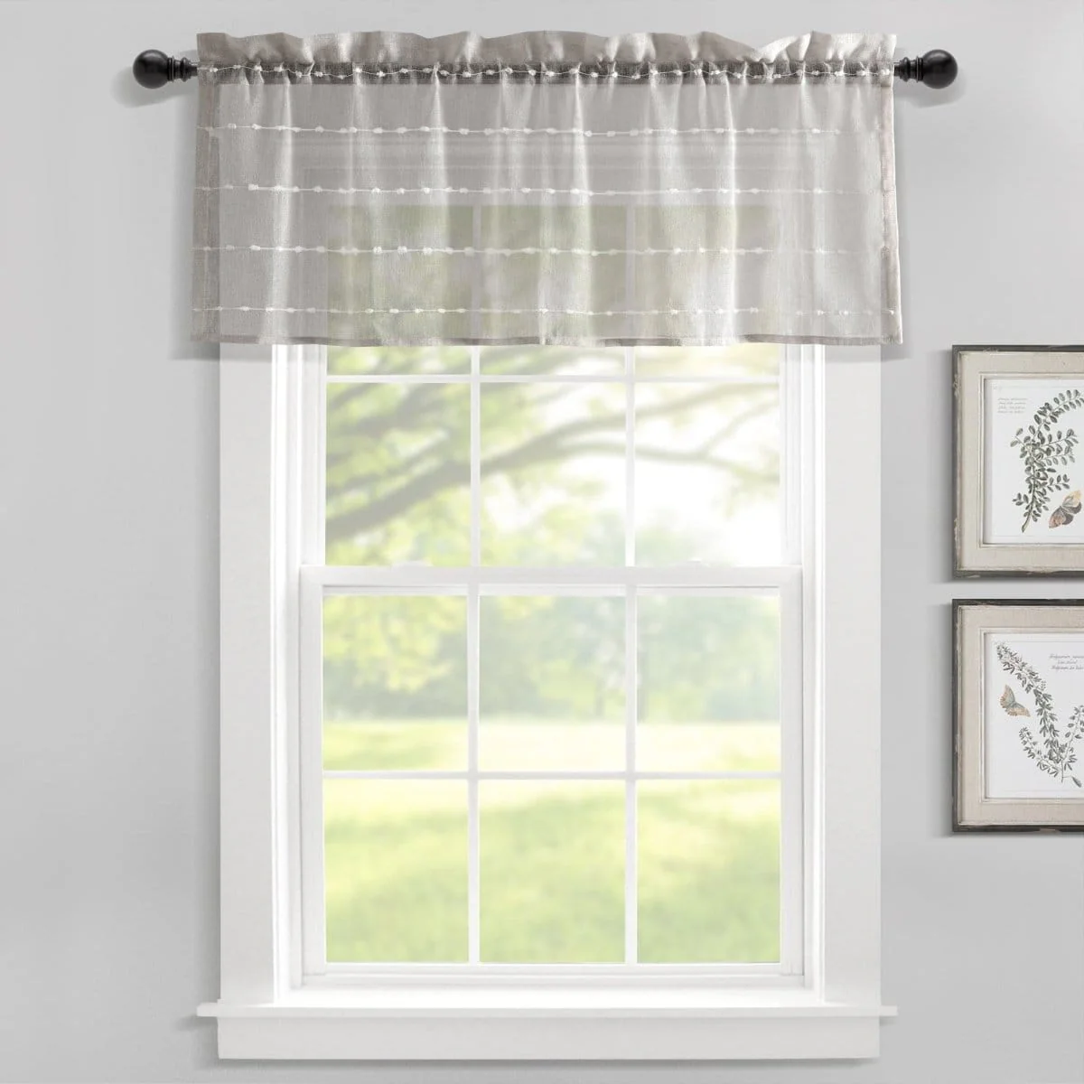 Farmhouse Textured Sheer Valance - Image 3