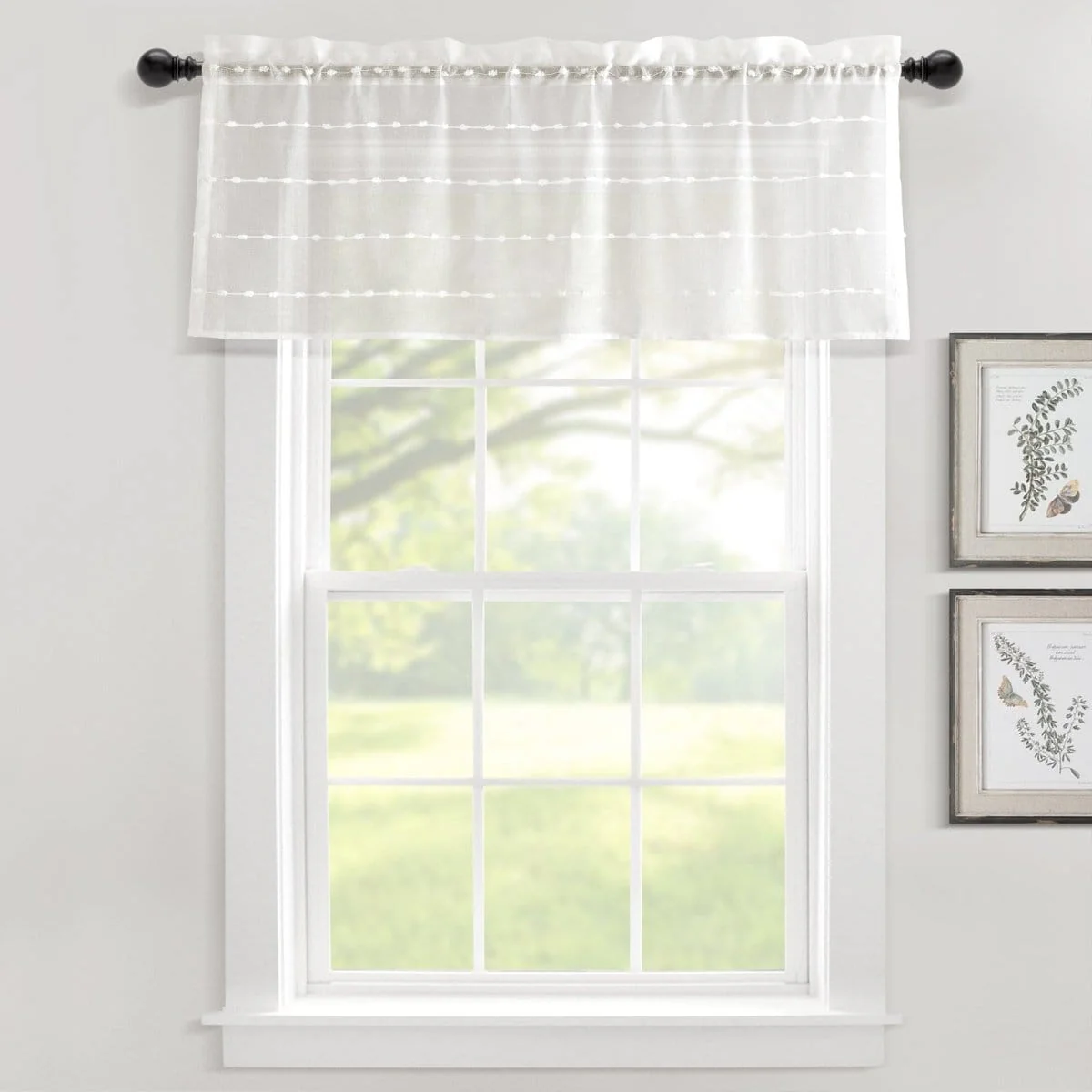 Farmhouse Textured Sheer Valance - Image 4