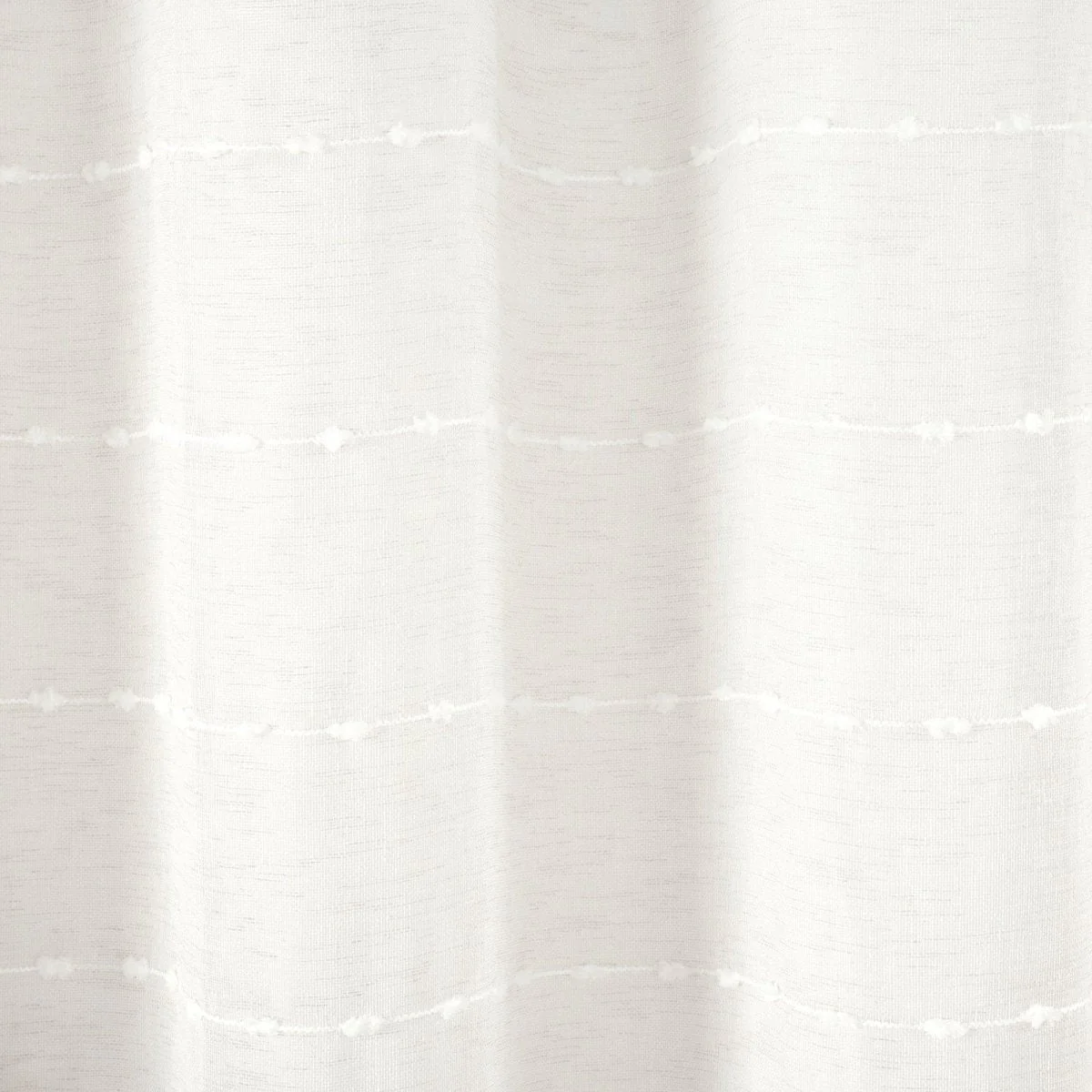 Farmhouse Textured Sheer With Peva Lining Shower Curtain Set - Image 5