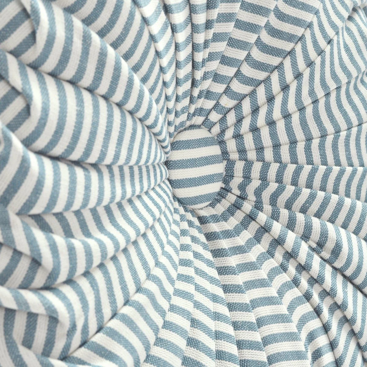 Farmhouse Ticking Stripe Yarn Dyed Pleated Decorative Pillow - Image 8