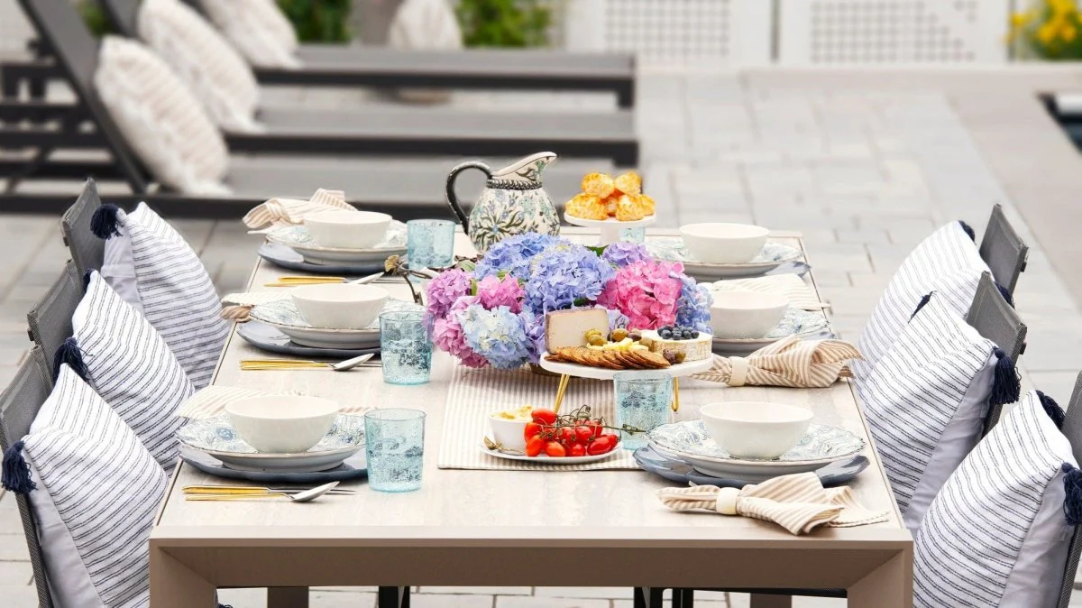 Farmhouse Ticking Stripe Yarn Dyed Table Runner - Image 8