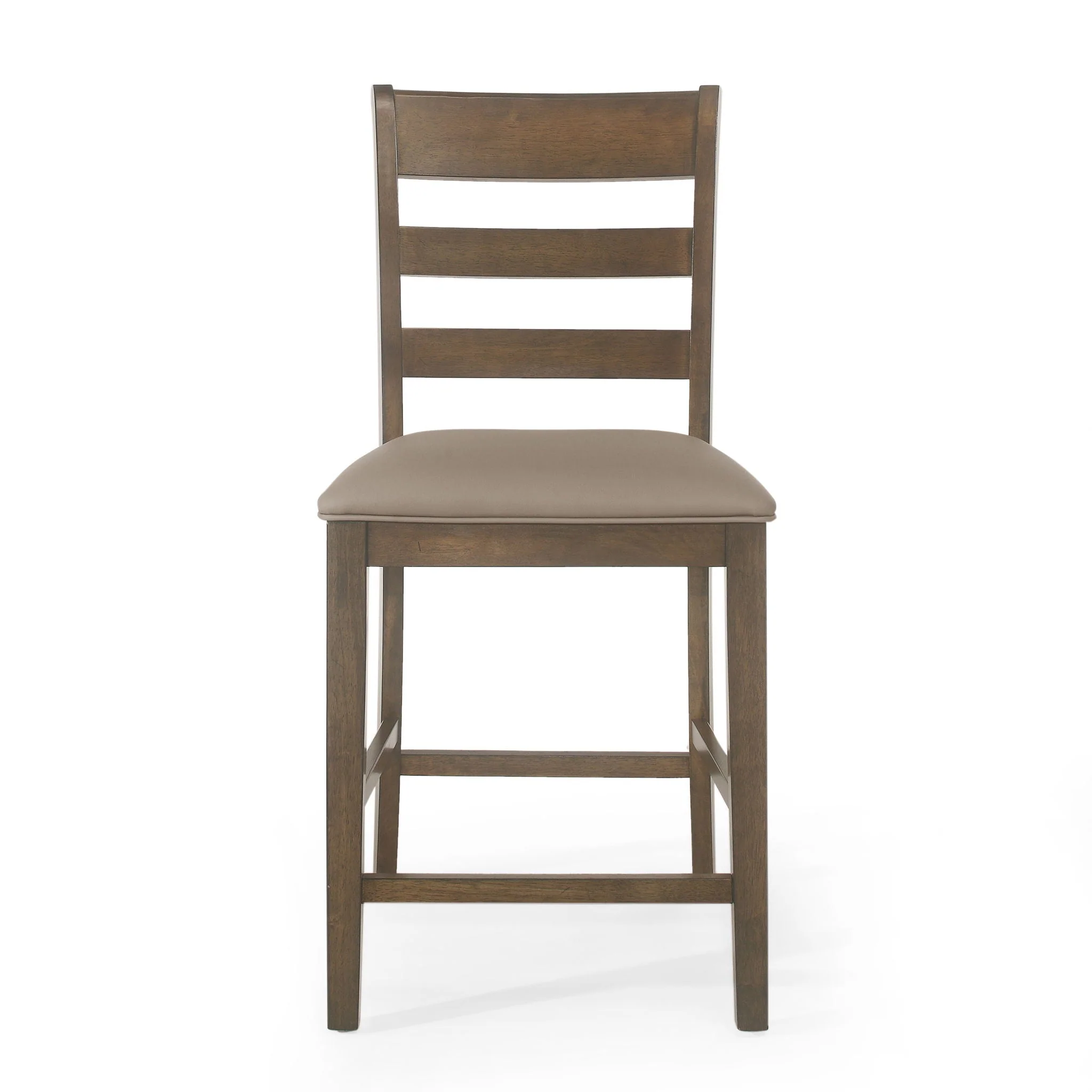 Farmhouse Upholstered Wood Counter Stools - Image 6