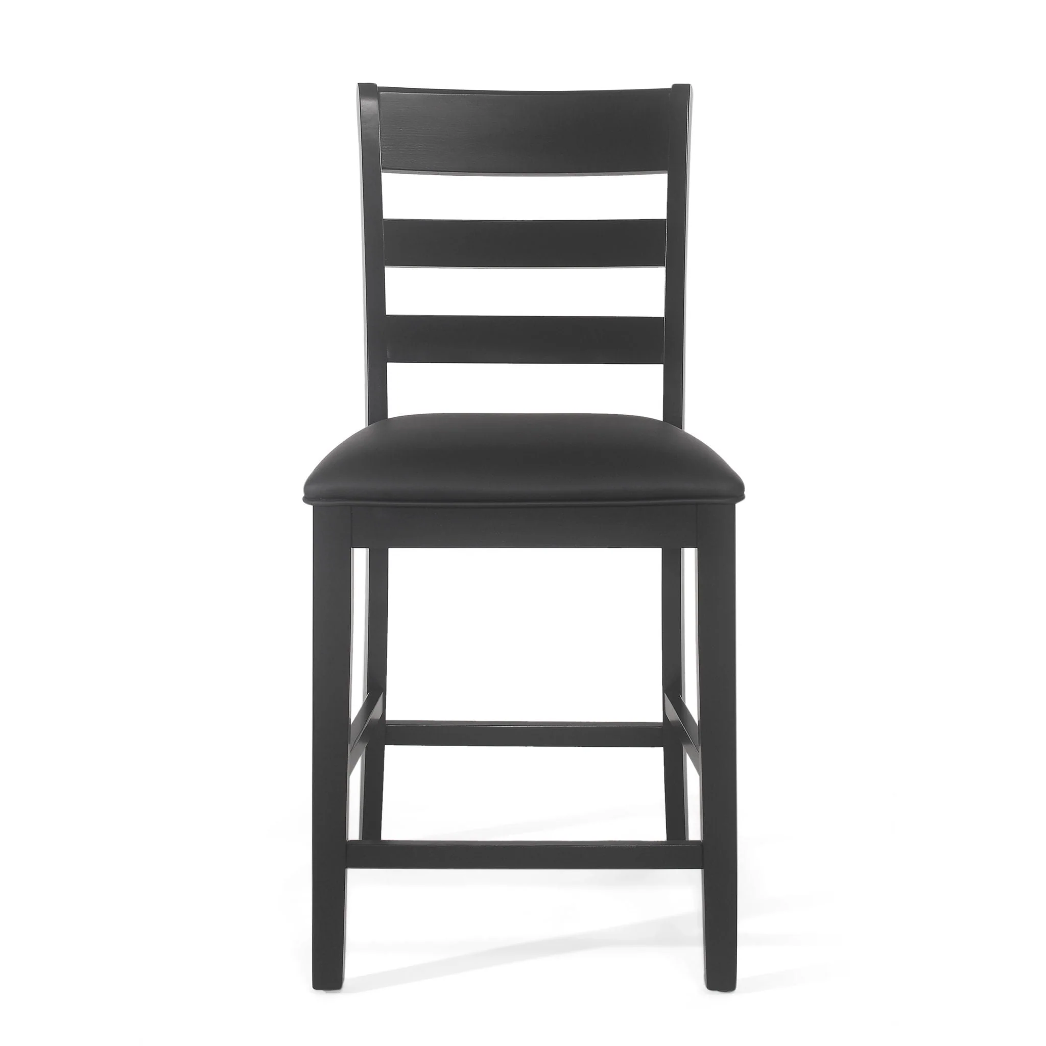Farmhouse Upholstered Wood Counter Stools - Image 8