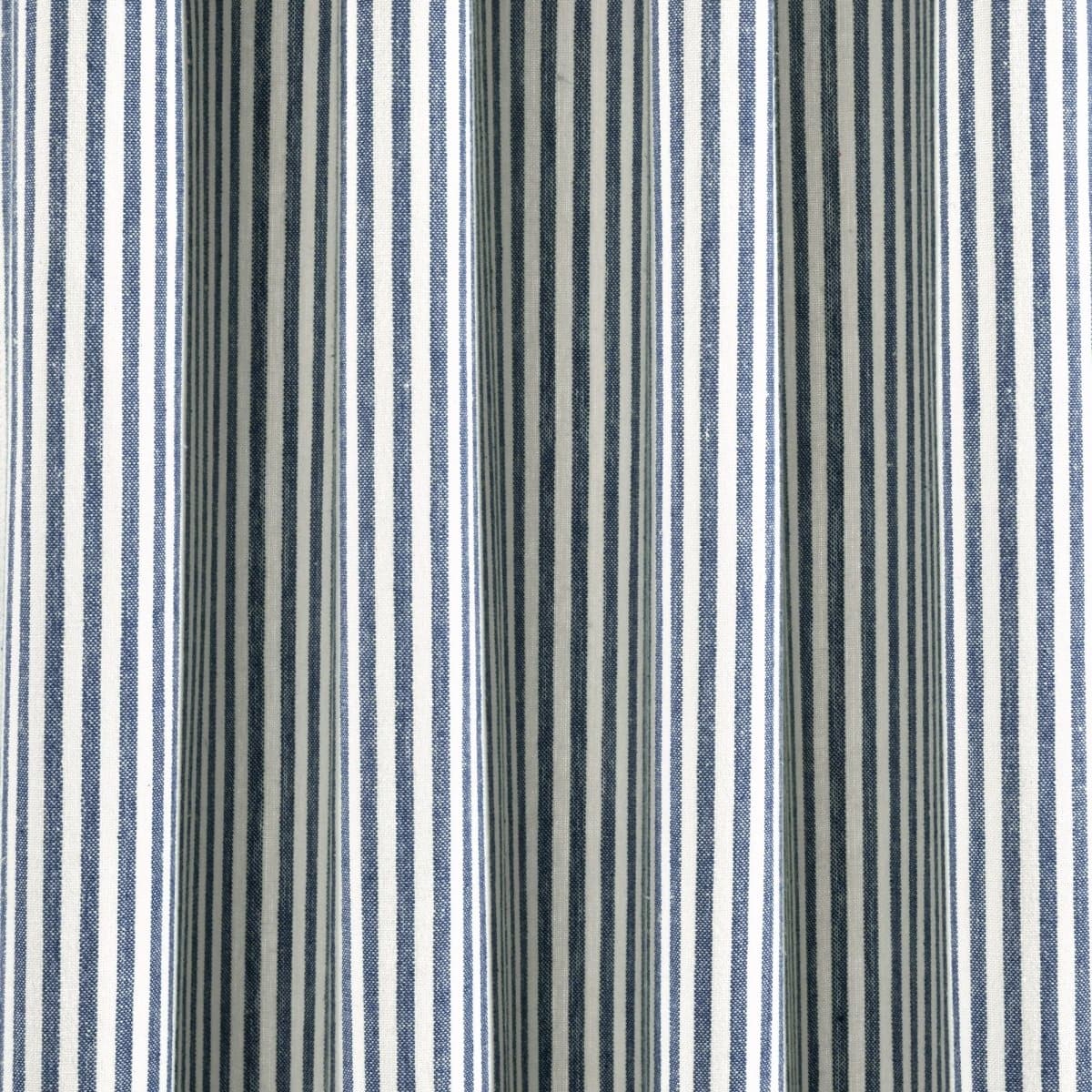 Farmhouse Vintage Stripe Recycled Cotton Blend Window Curtain Panel Set - Image 14