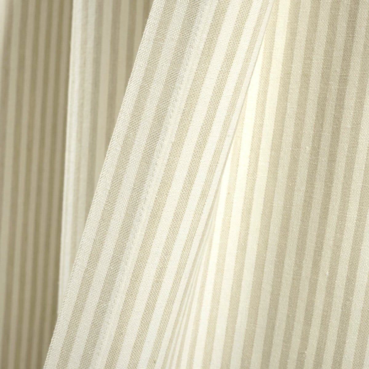 Farmhouse Vintage Stripe Recycled Cotton Blend Window Curtain Panel Set - Image 20