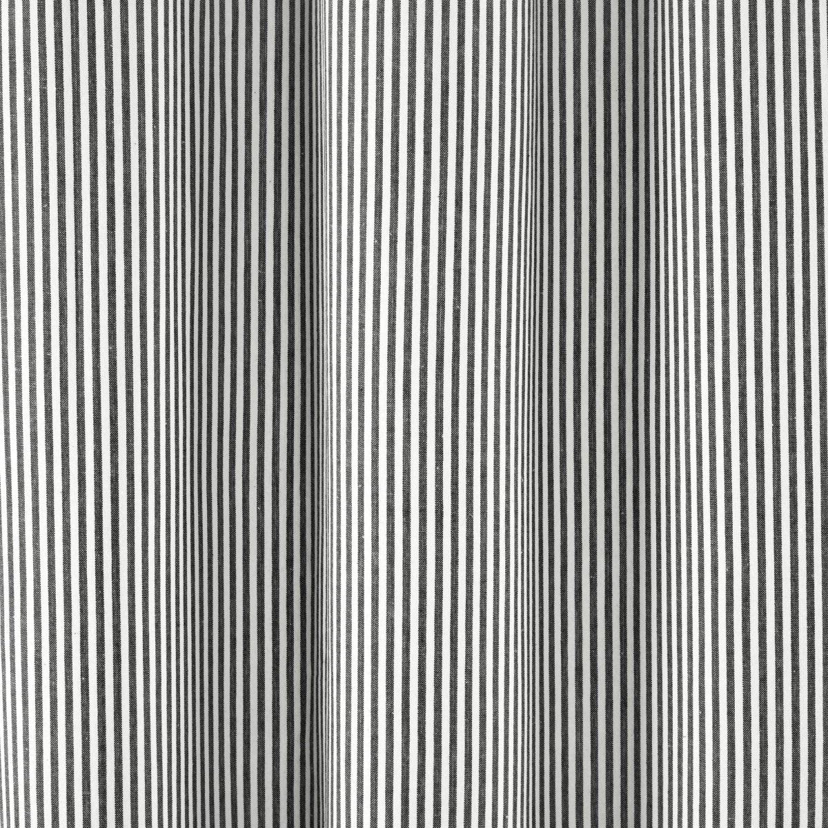 Farmhouse Vintage Stripe Yarn Dyed Recycled Cotton Blend Shower Curtain - Image 10