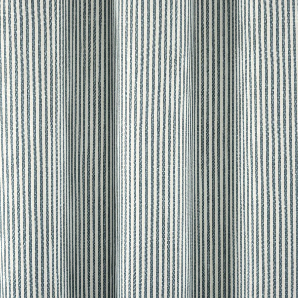 Farmhouse Vintage Stripe Yarn Dyed Recycled Cotton Blend Shower Curtain - Image 14