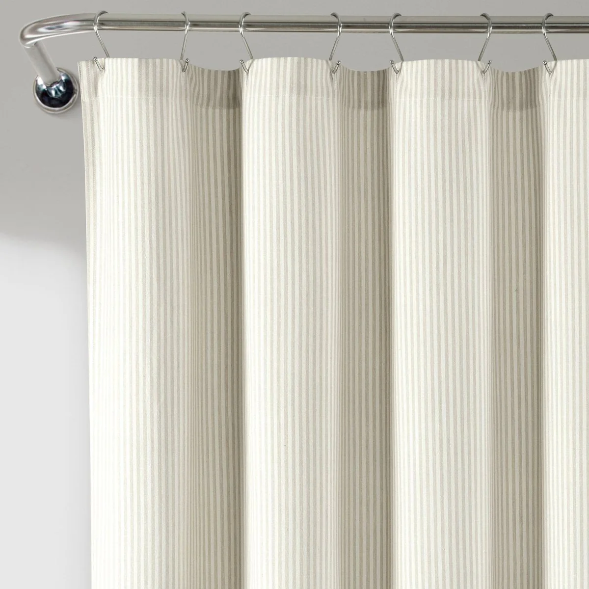 Farmhouse Vintage Stripe Yarn Dyed Recycled Cotton Blend Shower Curtain - Image 17