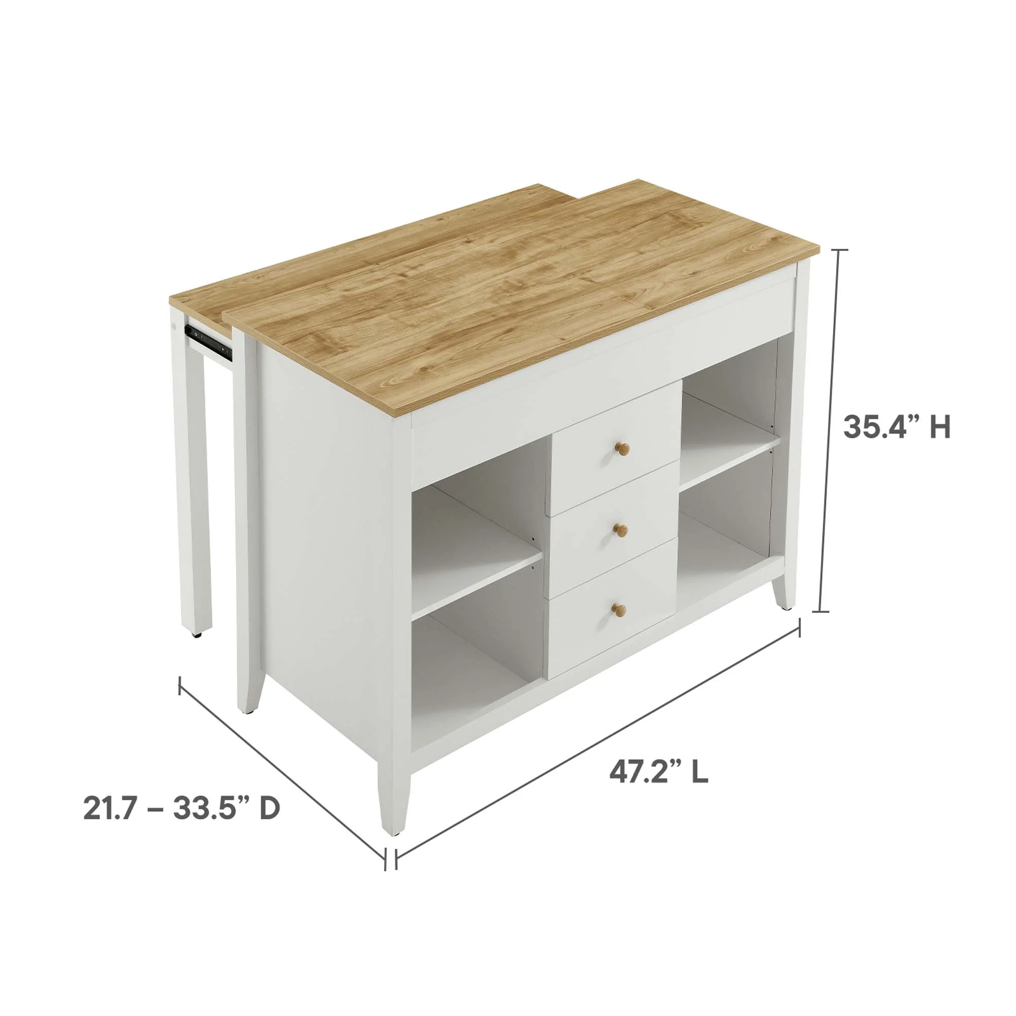 Farmstead Kitchen Island by Modway - Image 3