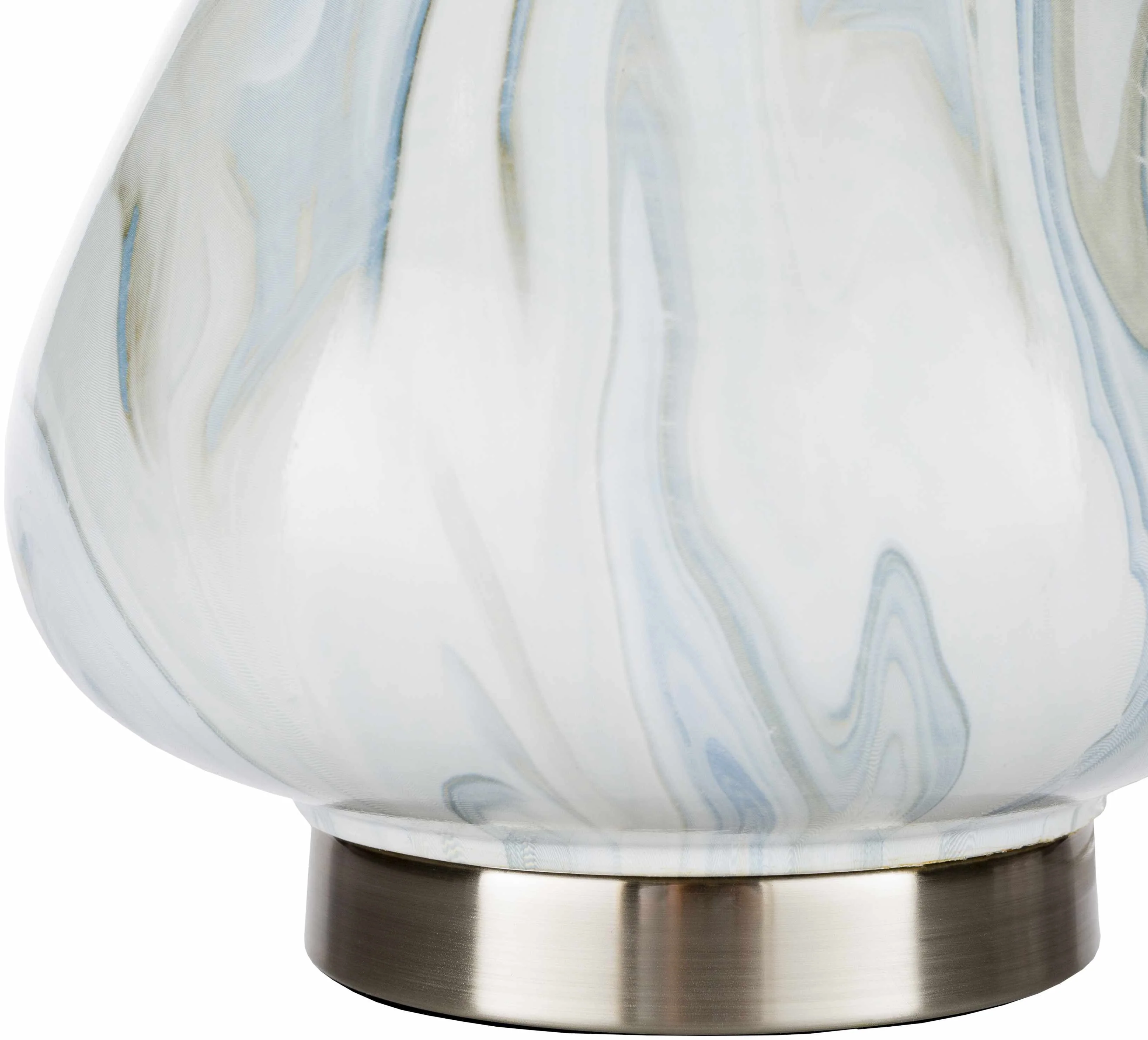 Farnborough Marble Ceramic Table Lamp - Image 4