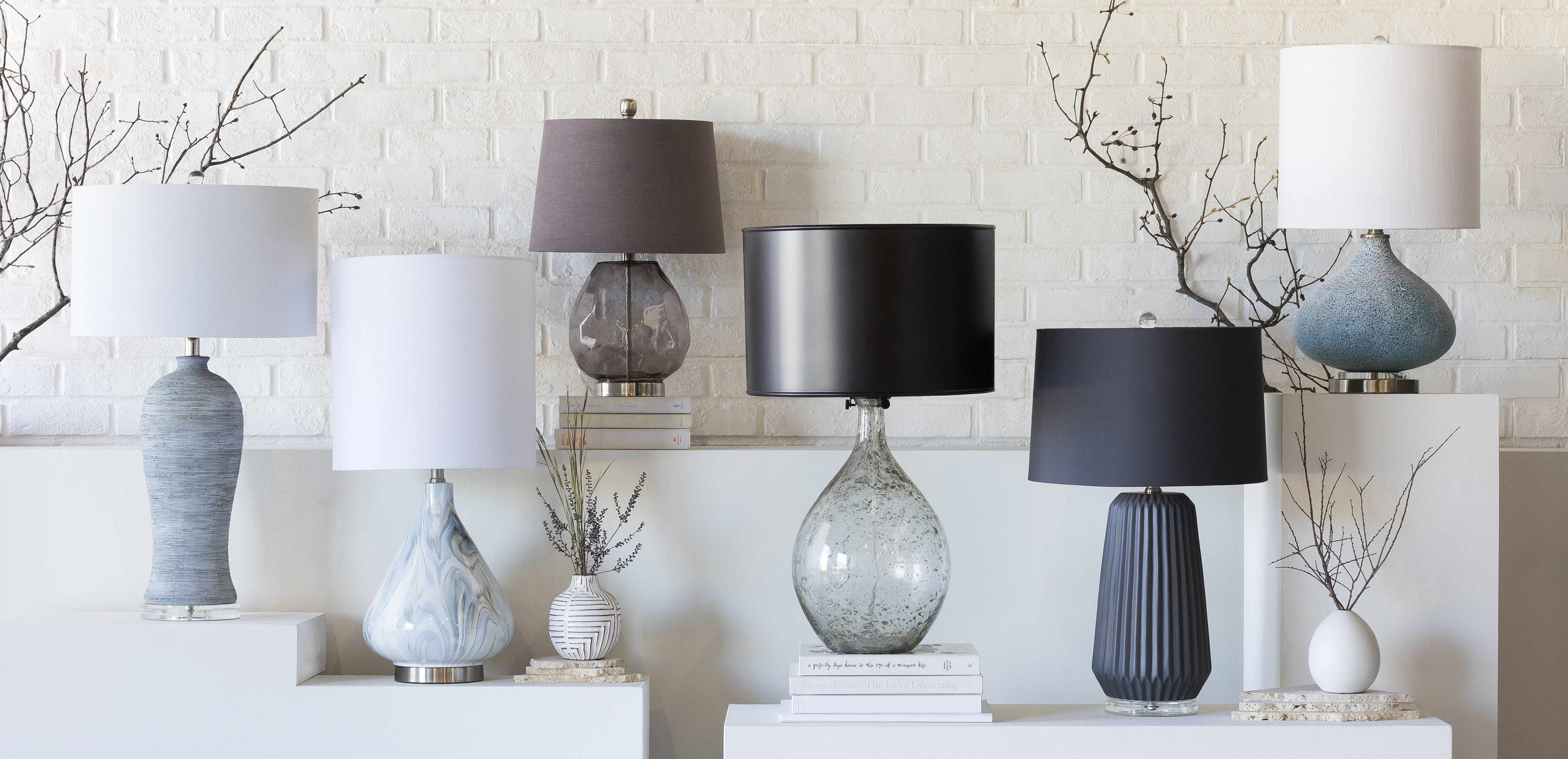 Farnborough Marble Ceramic Table Lamp - Image 9