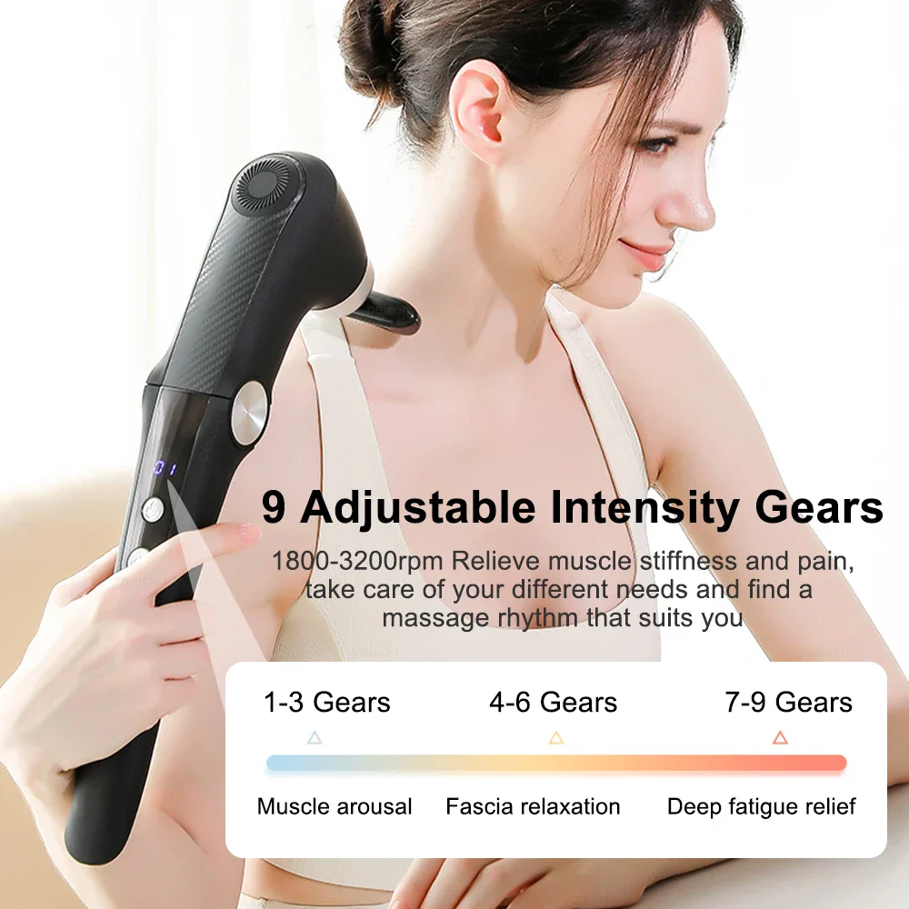Fascia Massage Gun Electric Muscle Massager for Neck Back Shoulders Full Body - Image 5