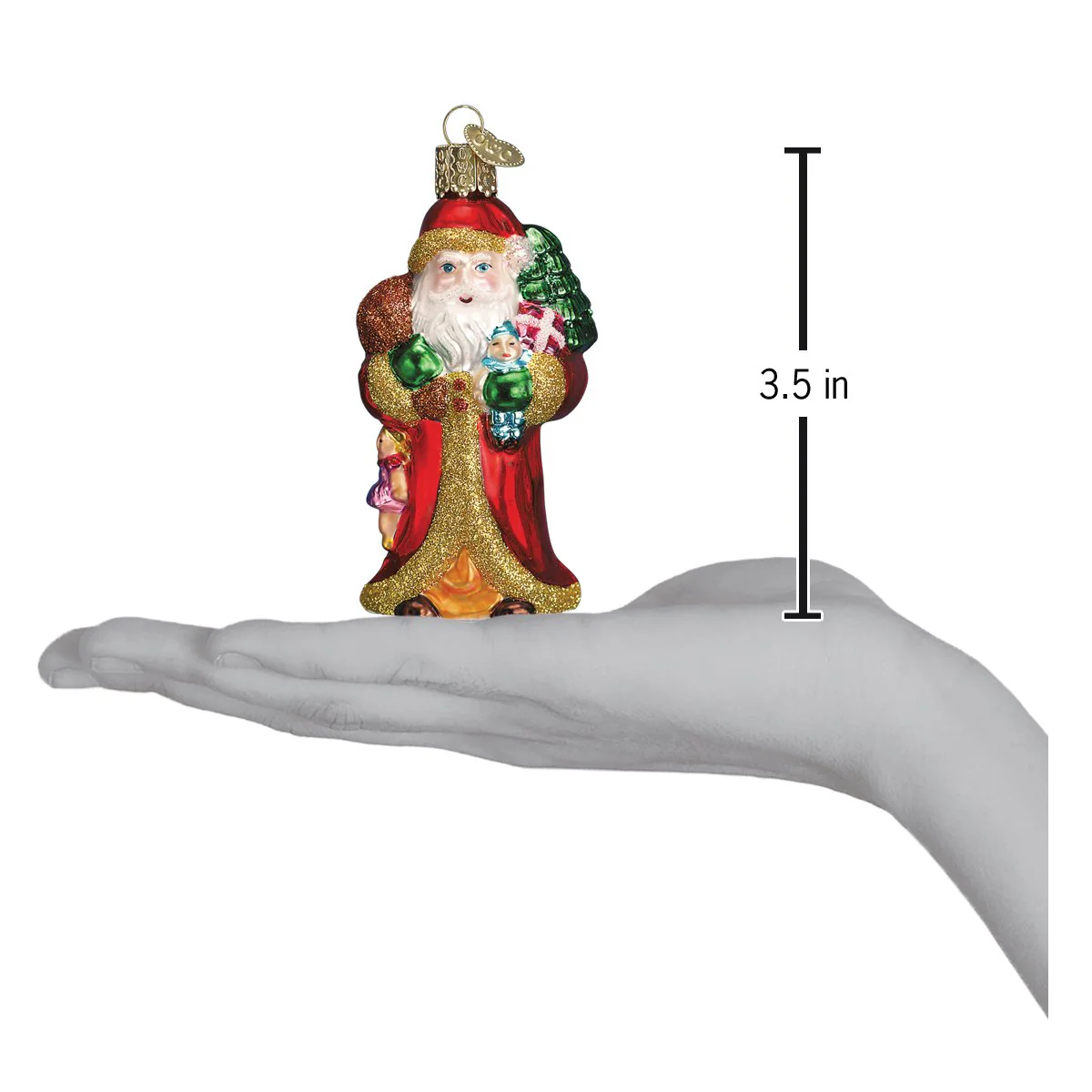 Father Christmas Figurine with Gifts - Image 4