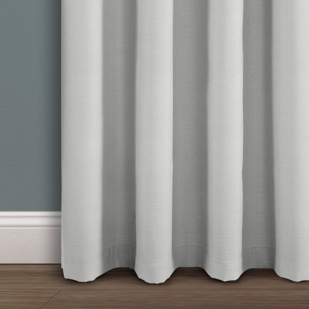 Faux Linen Absolute Blackout Window Curtain Panel - Image 10
