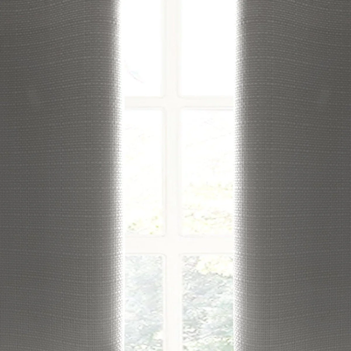 Faux Linen Absolute Blackout Window Curtain Panel - Image 17