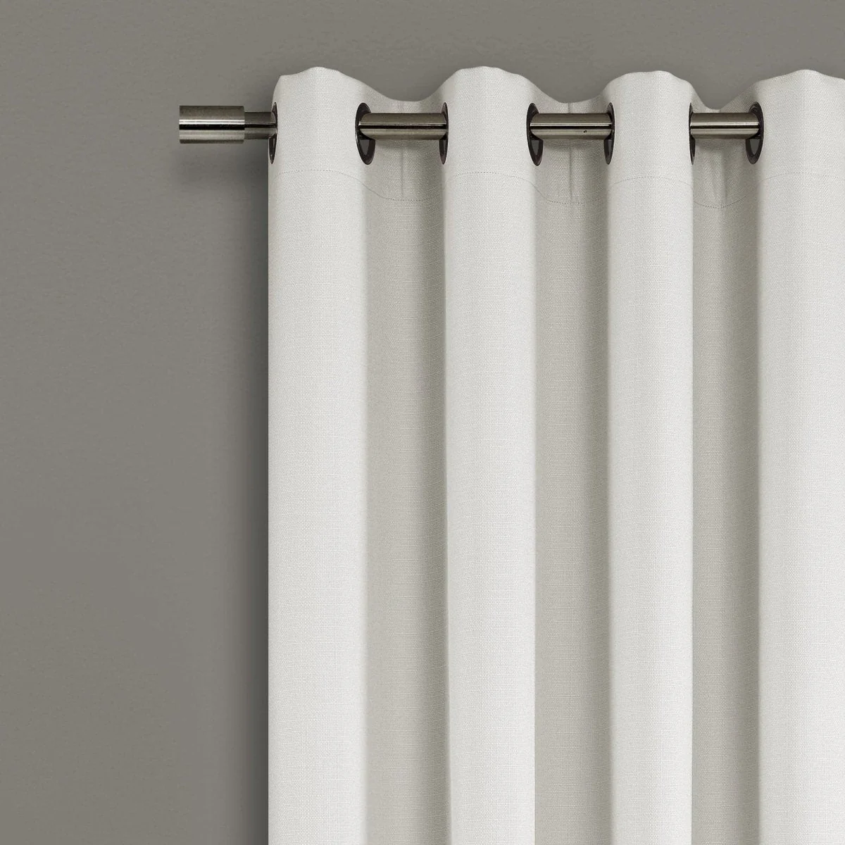 Faux Linen Absolute Blackout Window Curtain Panel - Image 5