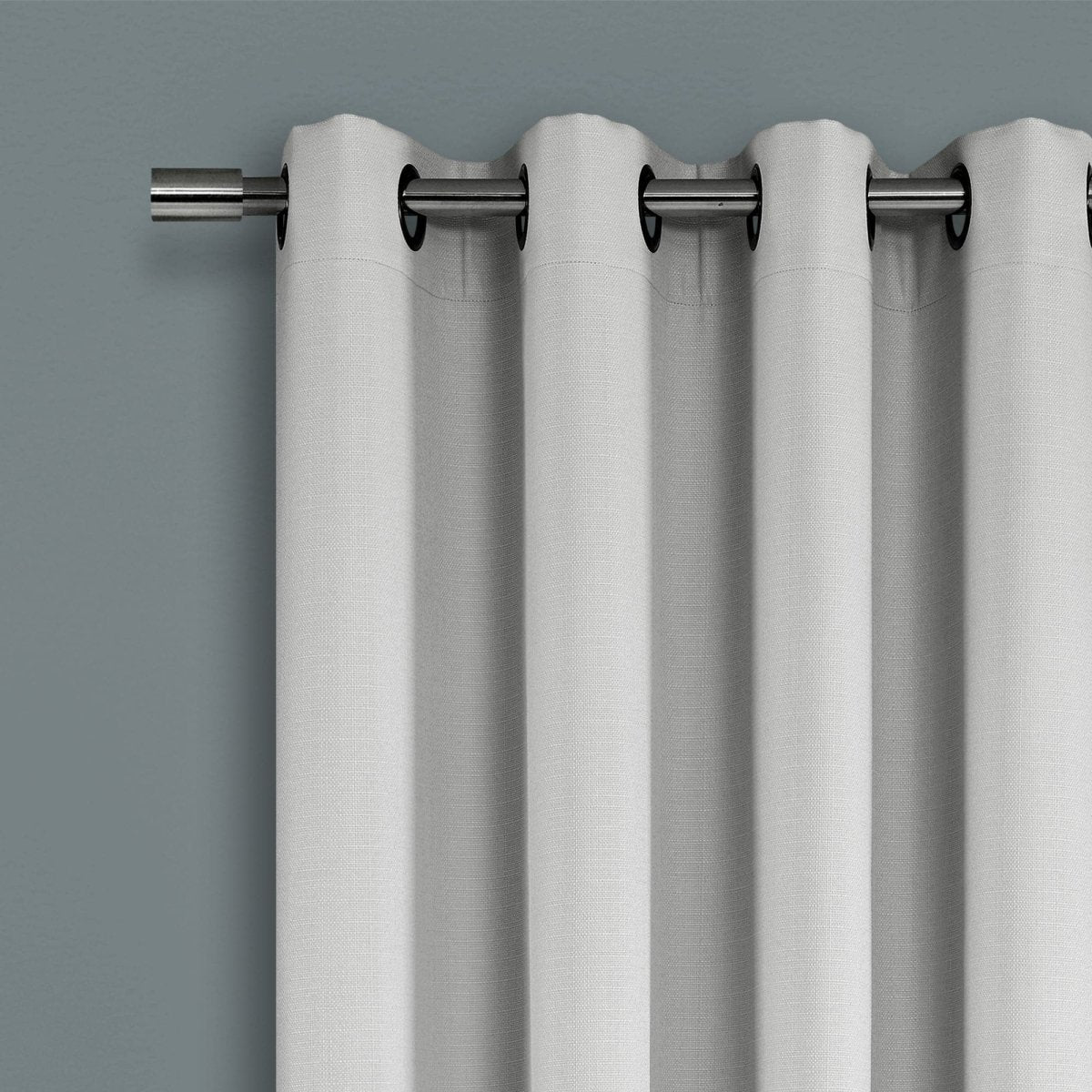Faux Linen Absolute Blackout Window Curtain Panel - Image 6