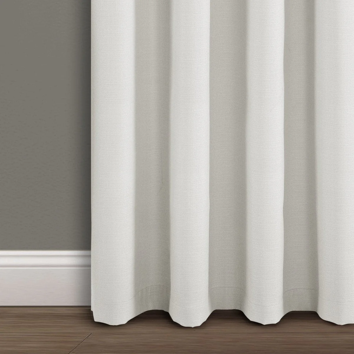 Faux Linen Absolute Blackout Window Curtain Panel - Image 9