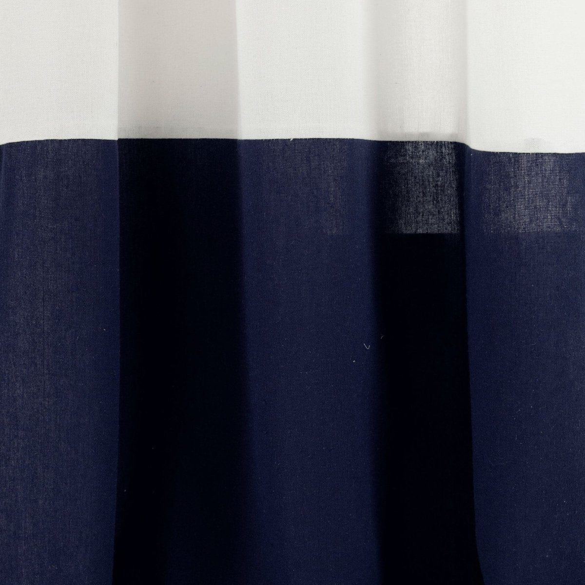 Faux Linen Grommet Color Block Window Curtain Panel - Image 15