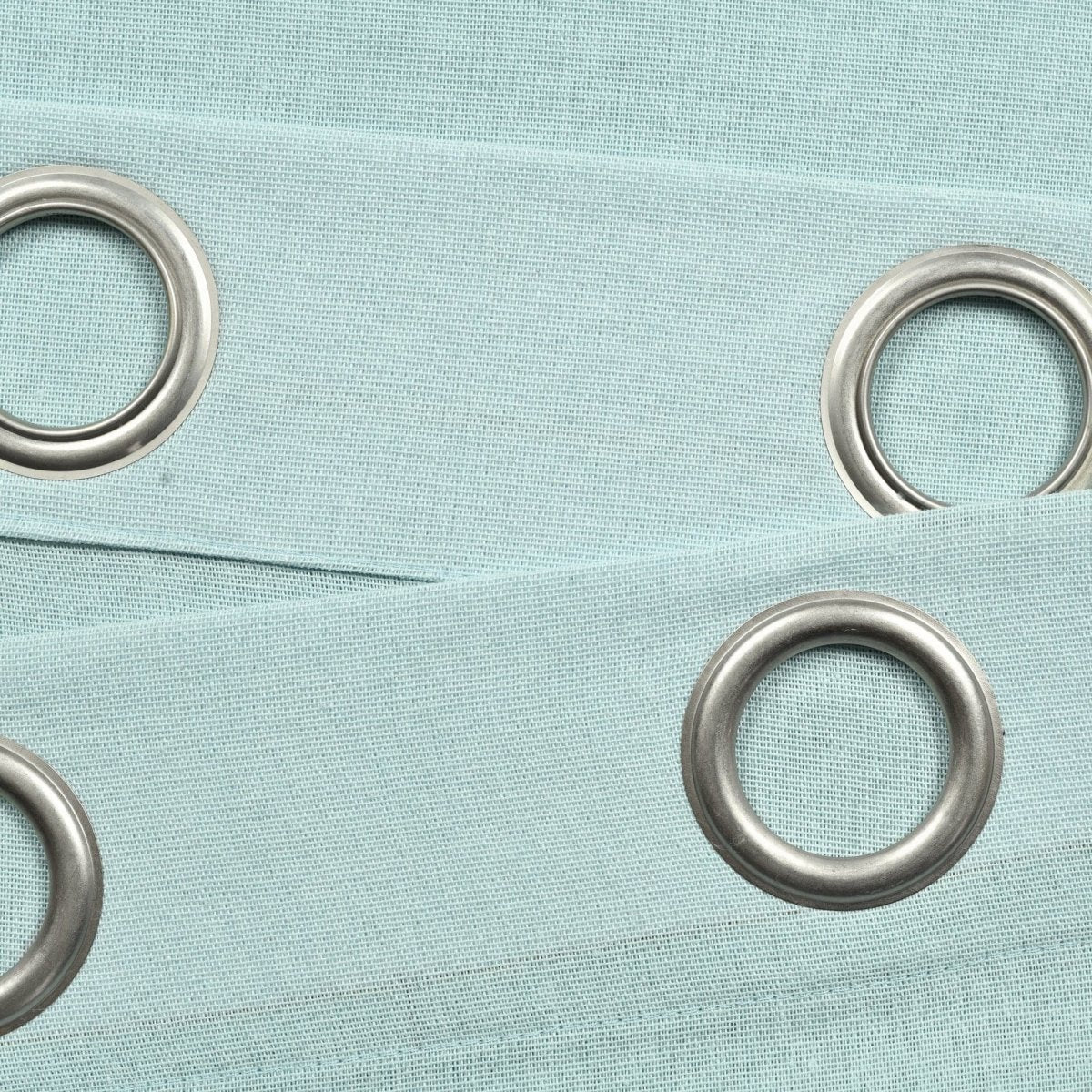 Faux Linen Grommet Window Curtain Panel Set - Image 17