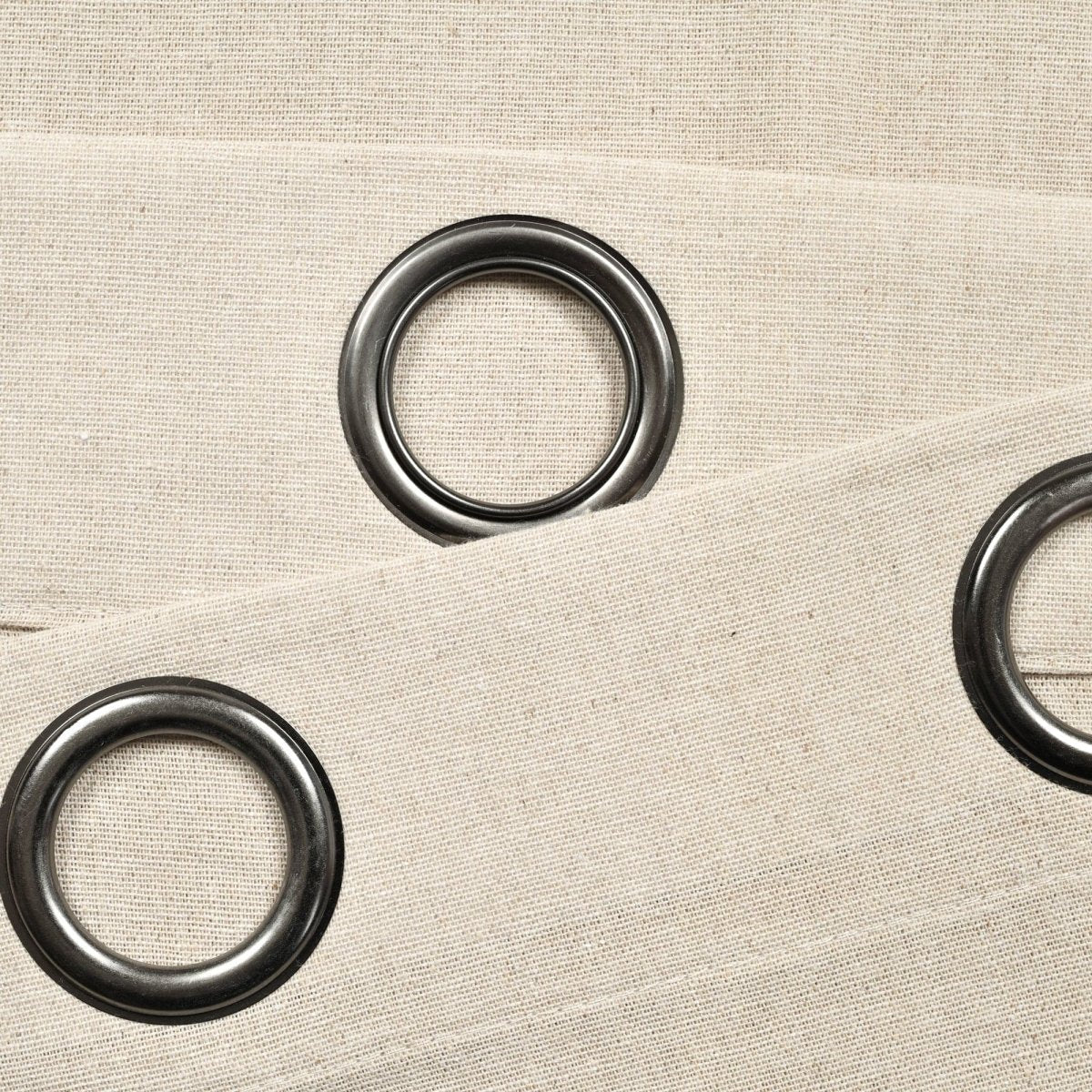 Faux Linen Grommet Window Curtain Panel Set - Image 18
