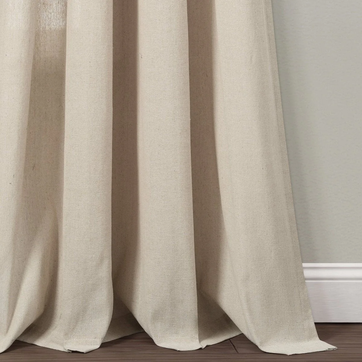 Faux Linen Grommet Window Curtain Panel Set - Image 23