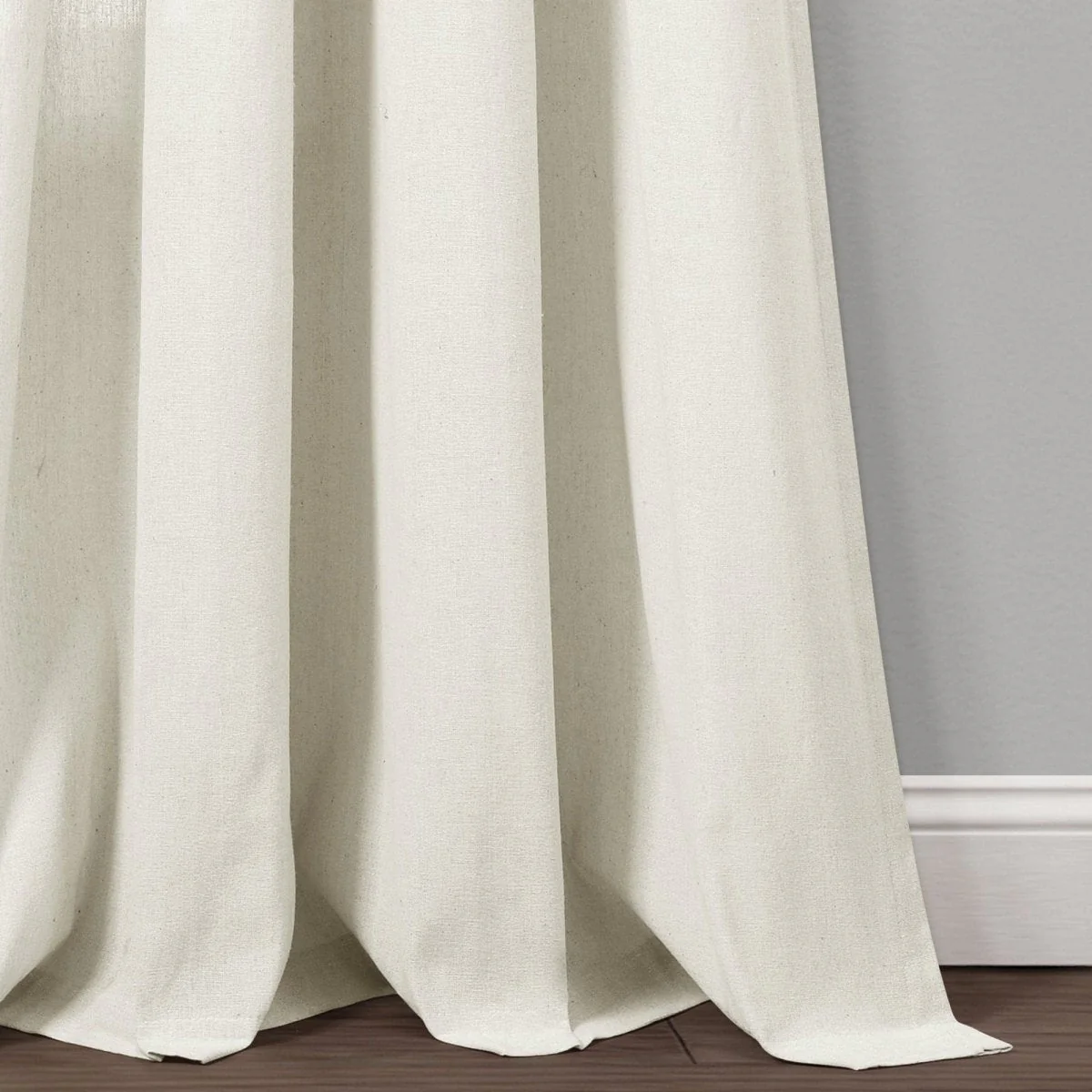 Faux Linen Grommet Window Curtain Panel Set - Image 25