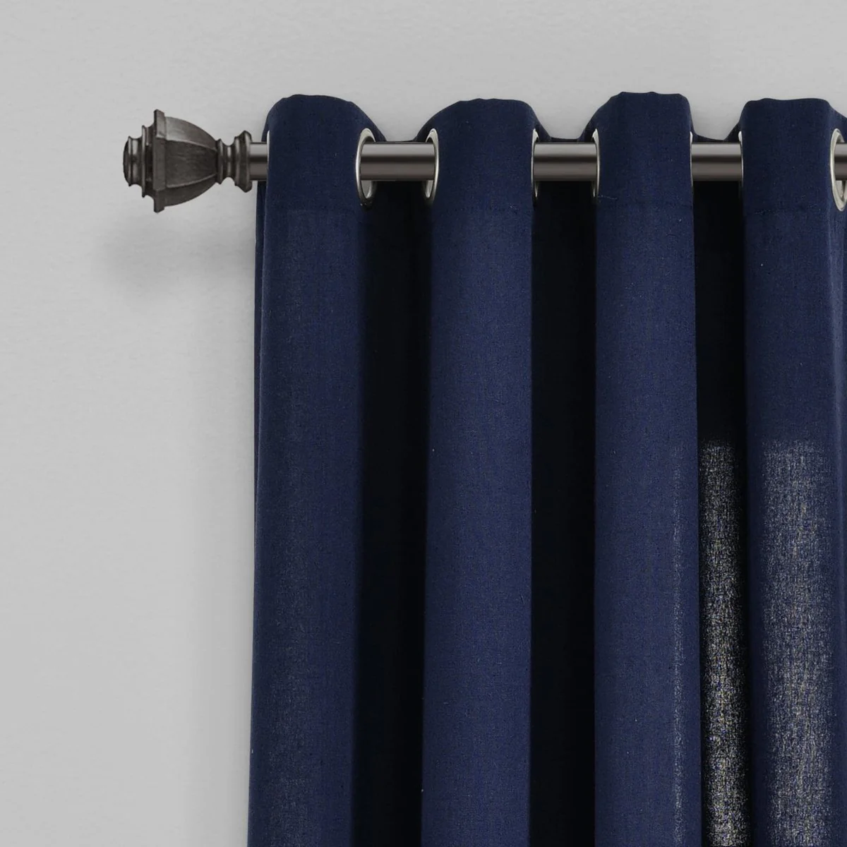 Faux Linen Grommet Window Curtain Panel Set - Image 9