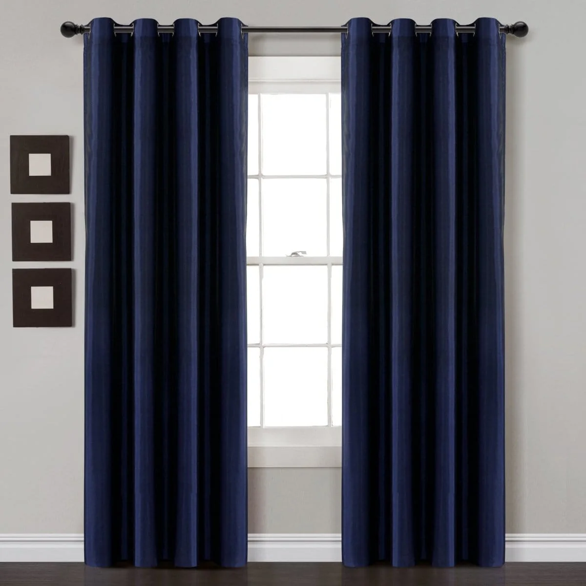 Faux Silk 100% Blackout Window Curtain Panel - Image 13