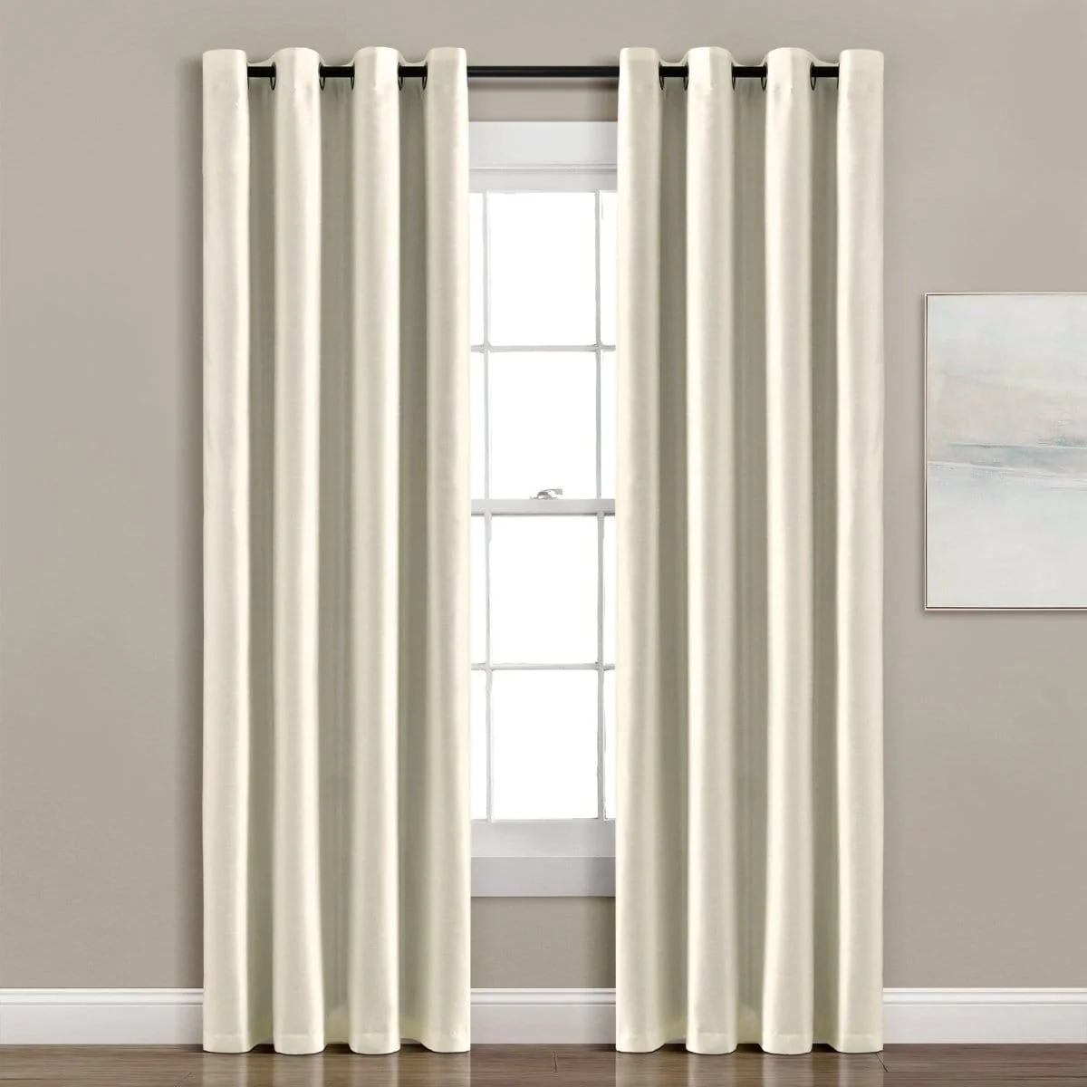 Faux Silk 100% Blackout Window Curtain Panel - Image 19