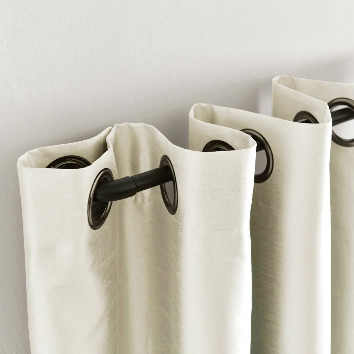Faux Silk 100% Blackout Window Curtain Panel - Image 25