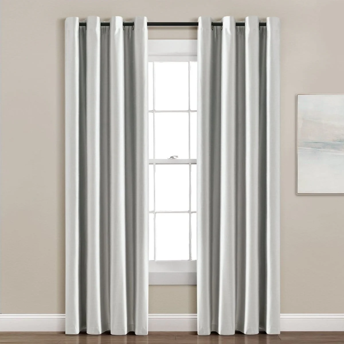 Faux Silk 100% Blackout Window Curtain Panel - Image 26